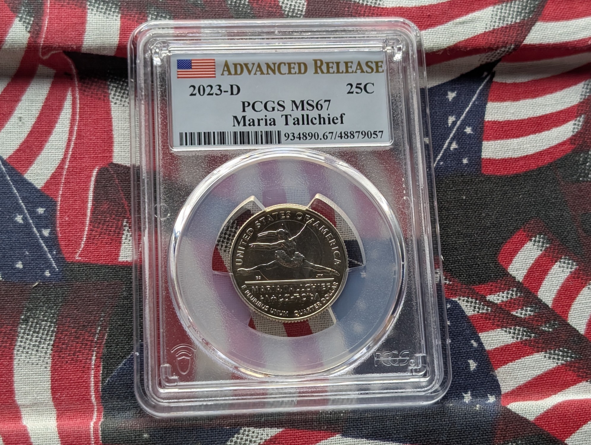 2023-D Maria Tallchief Quarter - PCGS MS67 - Advanced Release