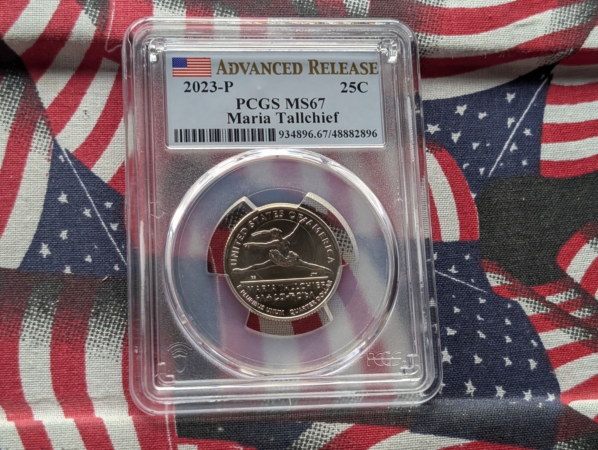 2023-P Maria Tallchief Quarter - PCGS MS67 - Advanced Release