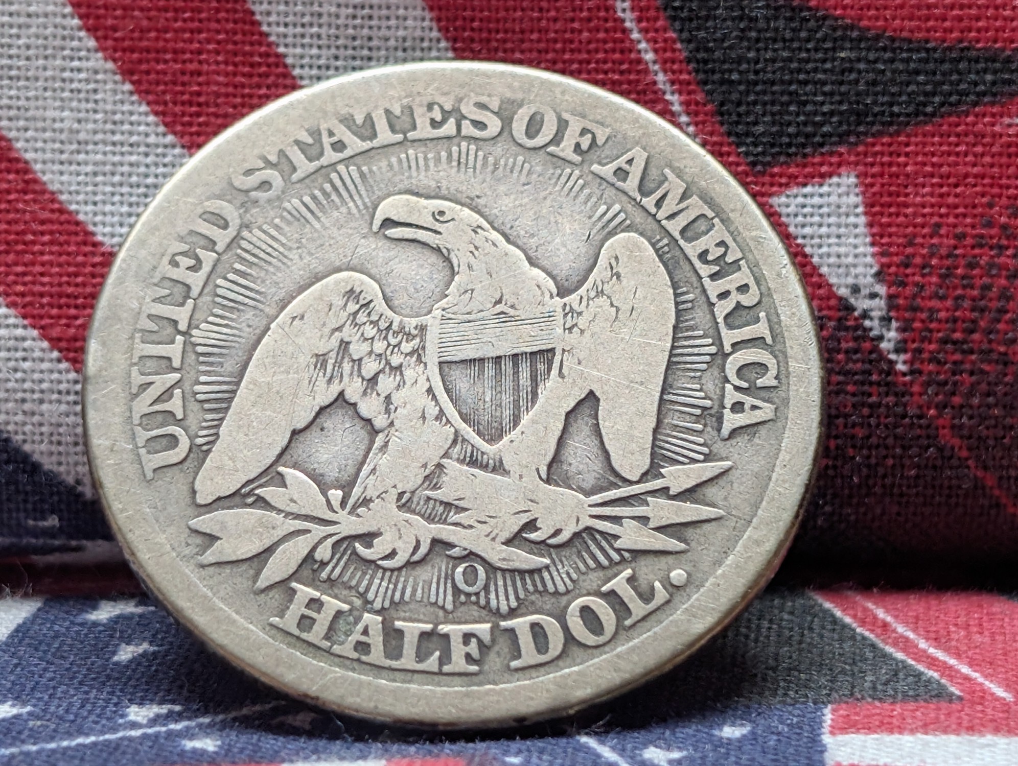 1853-O Seated Liberty 90% Silver Half Dollar