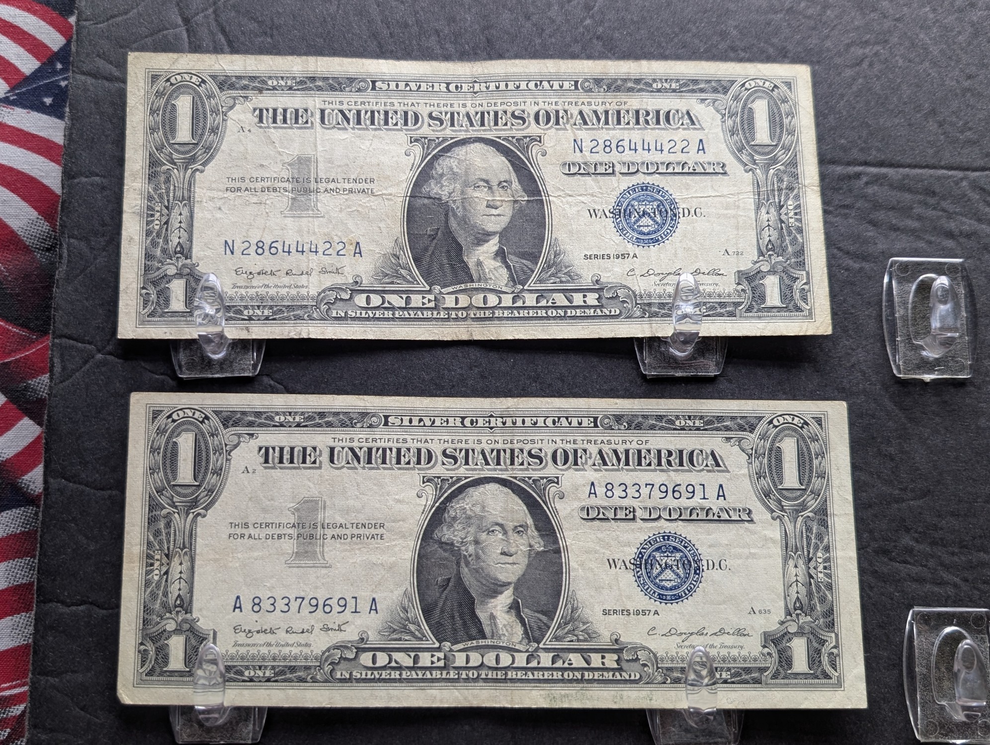 (10) 1935 & 1957 Series $1 Silver Certificates