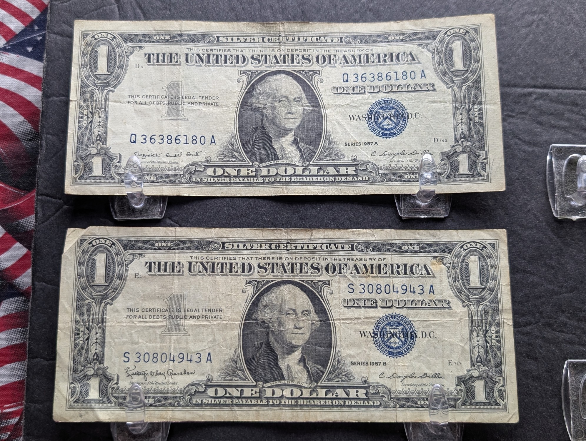 (10) 1935 & 1957 Series $1 Silver Certificates