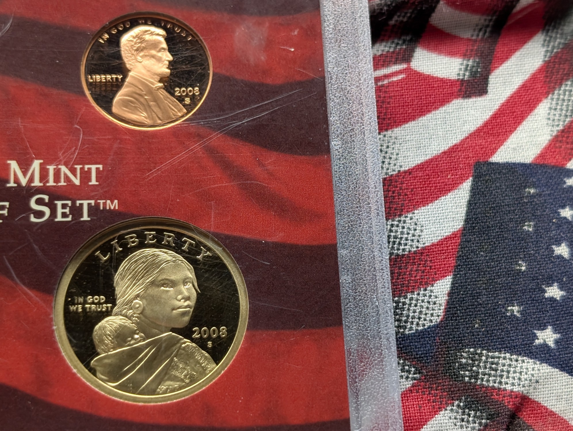 2008-S U.S. Mint Silver Proof Set in OGP, NO BOX - No State Quarters - Includes (2) 90% Silver Coins