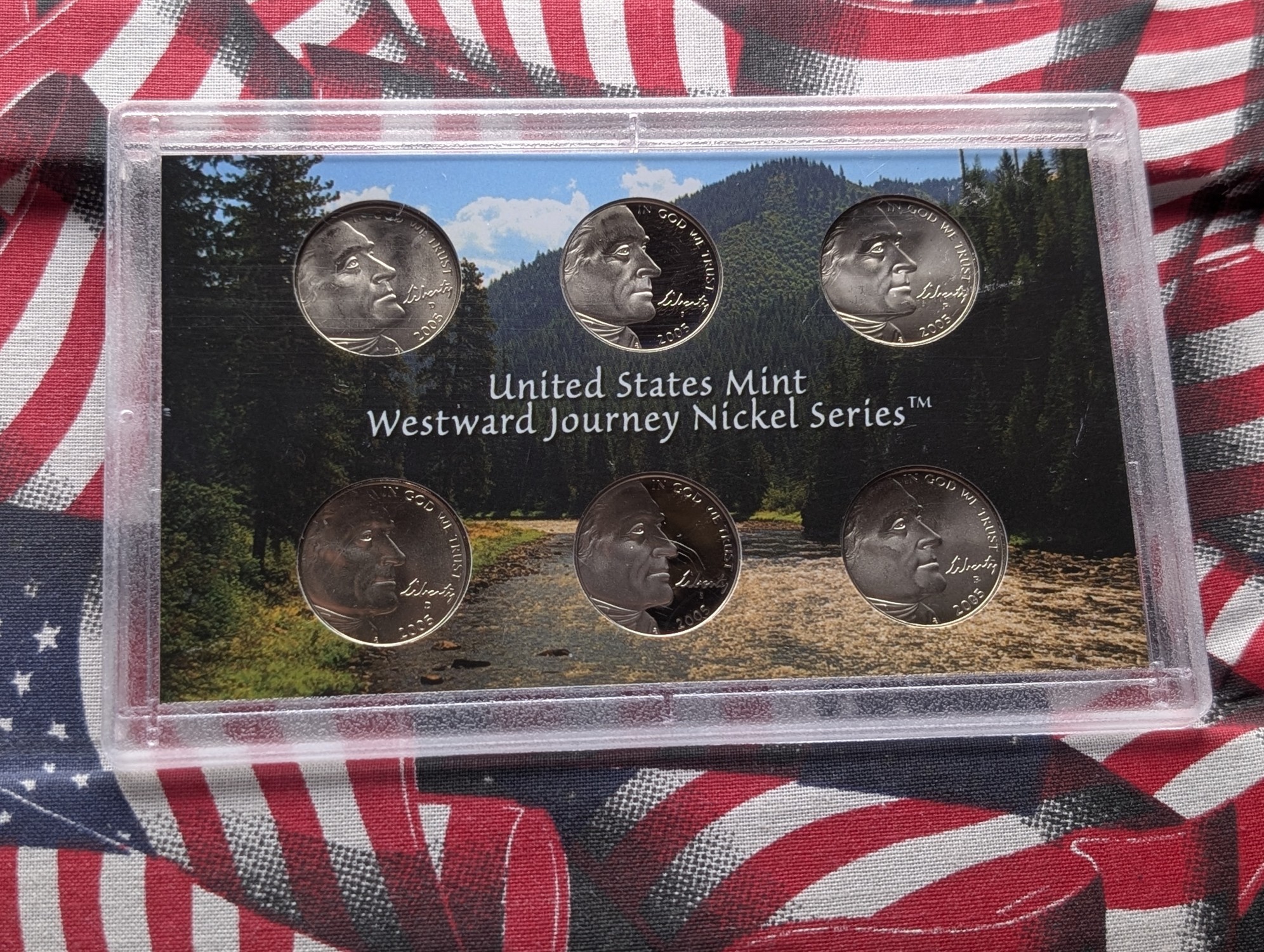 2005 P, D, & S U.S. Mint Westward Journey Nickel Set