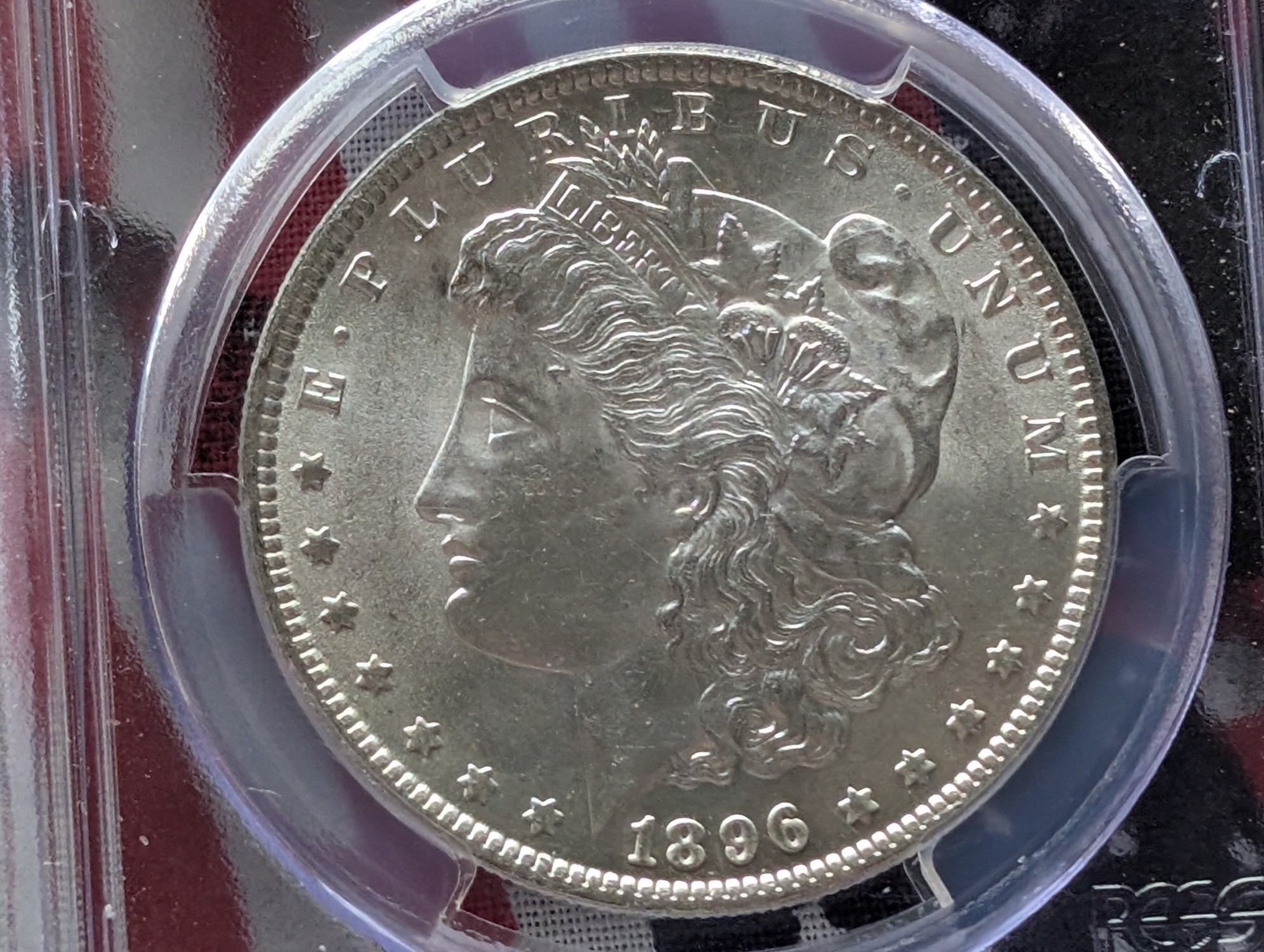 1896 Morgan 90% Silver Dollar - PCGS MS63