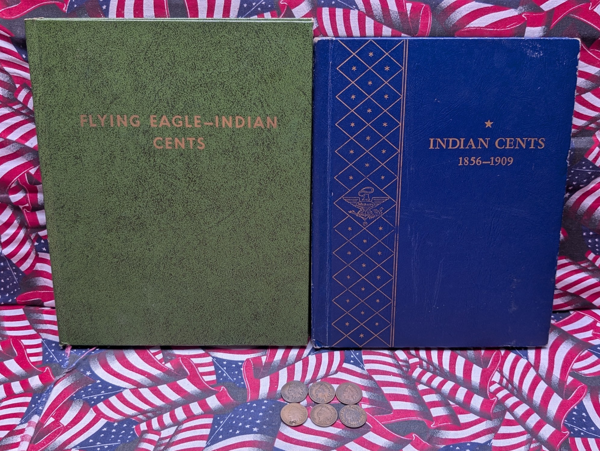 Partial 1860-1909 Indian Head Cent Collection in 2 Albums - Includes BETTER DATES! & 28 Various Dated Lincoln Wheat Cents - 83 Coins Total