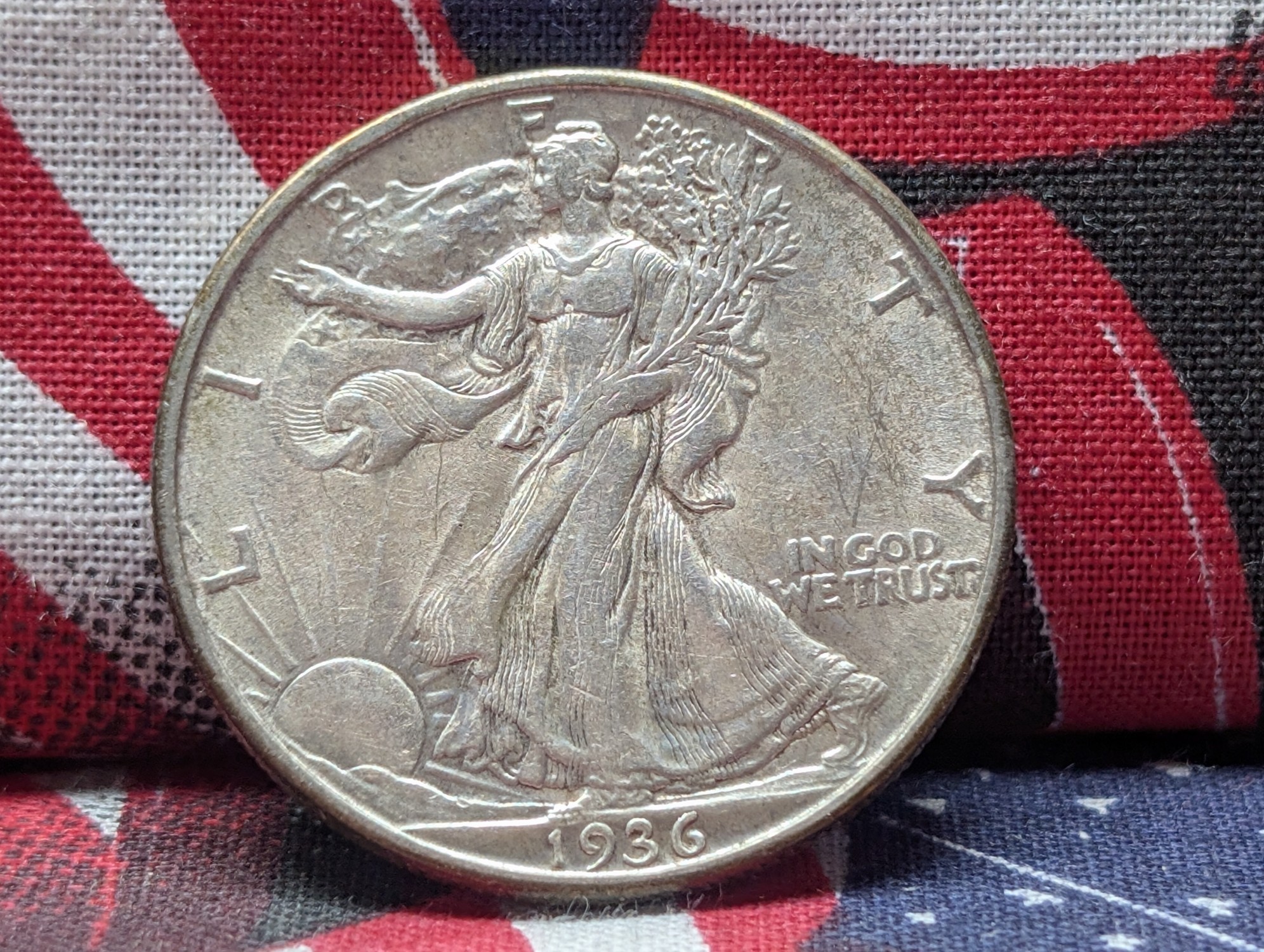 1936-D Walking Liberty 90% Silver Half Dollar