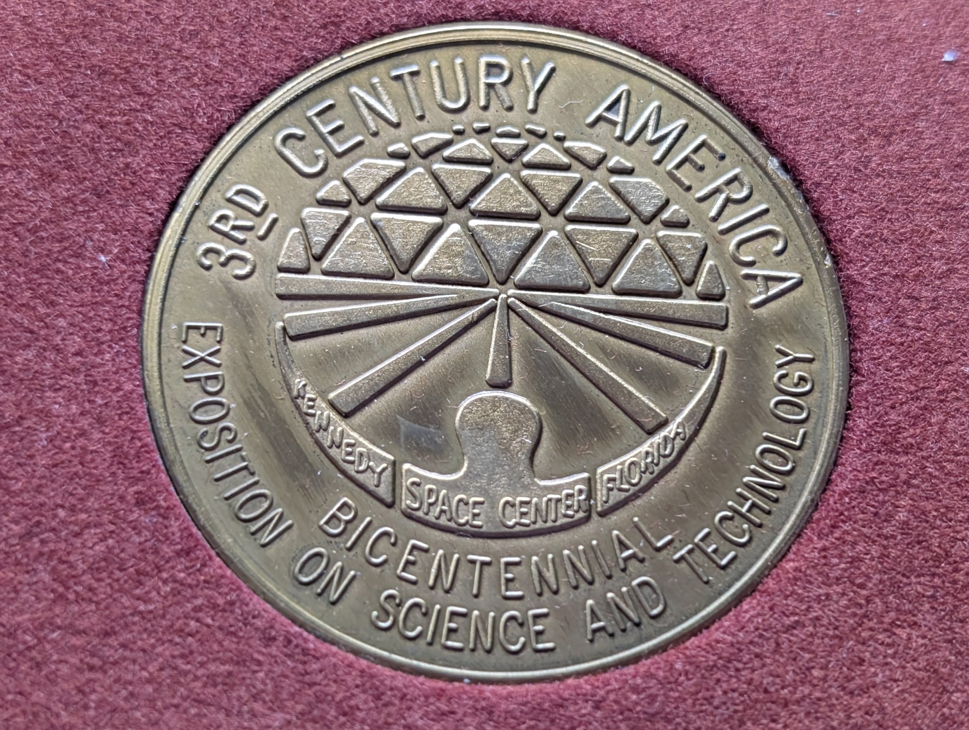Kennedy Space Center & Apollo Space Program with Chain Commemorative Medals