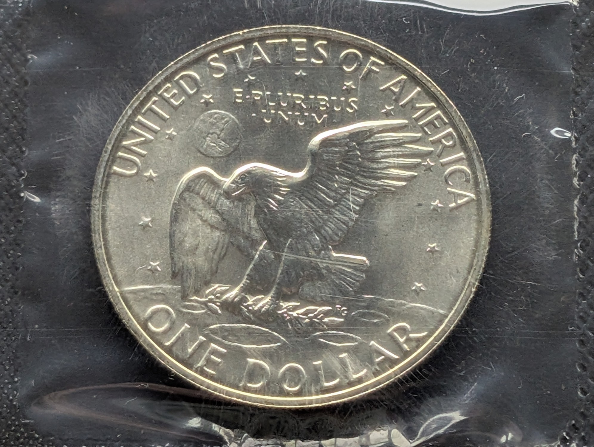 1972-S Eisenhower 40% Silver Uncirculated Blue Pack Dollar