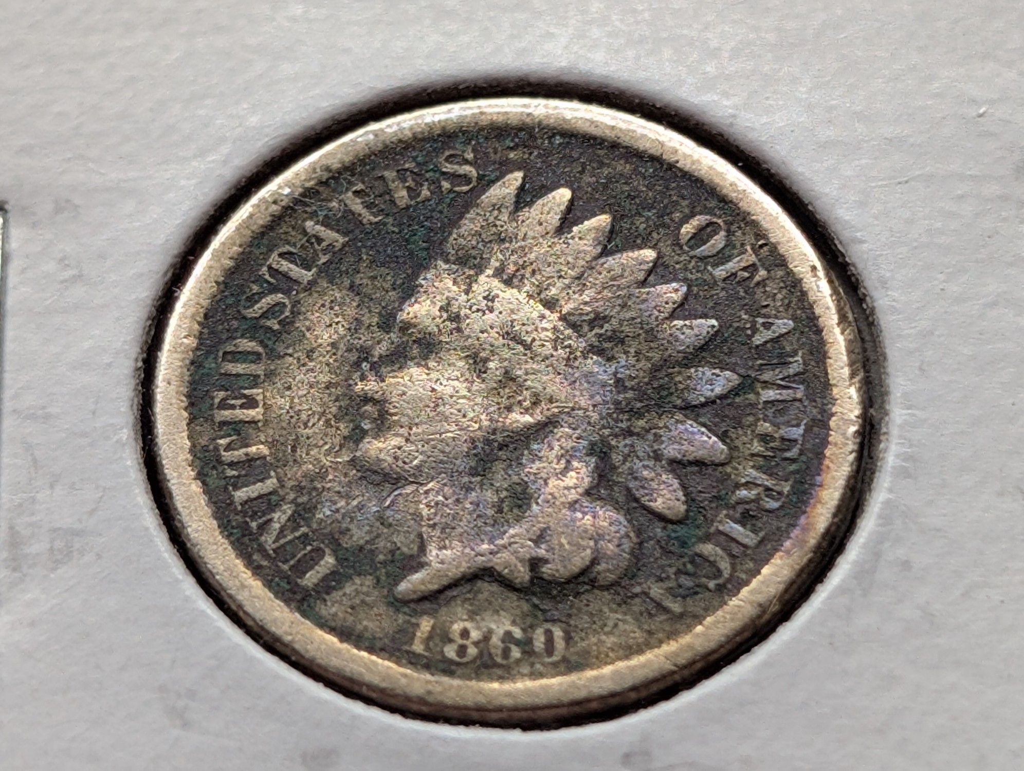 1860 Indian Head Cent - Second Year