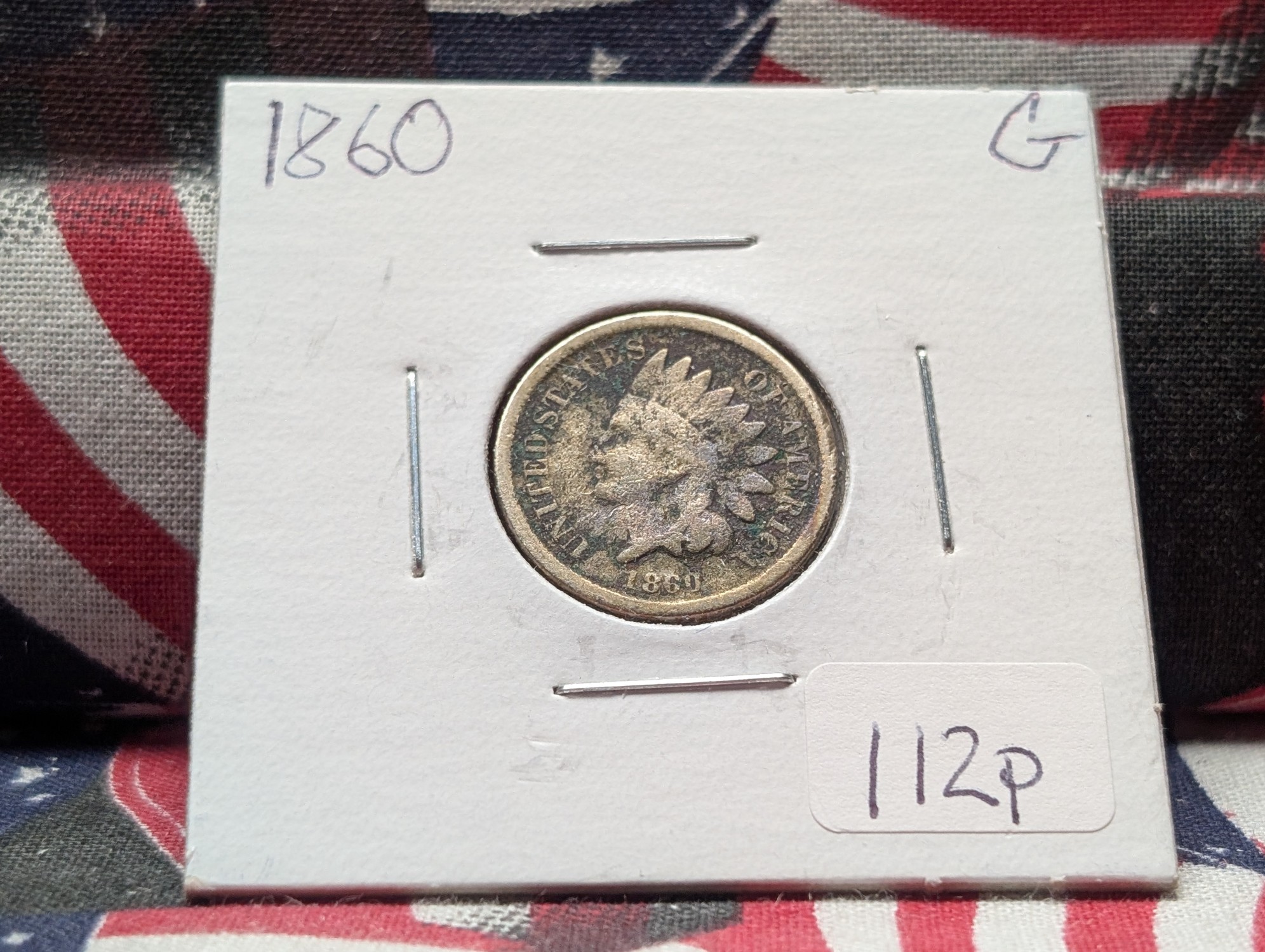 1860 Indian Head Cent - Second Year