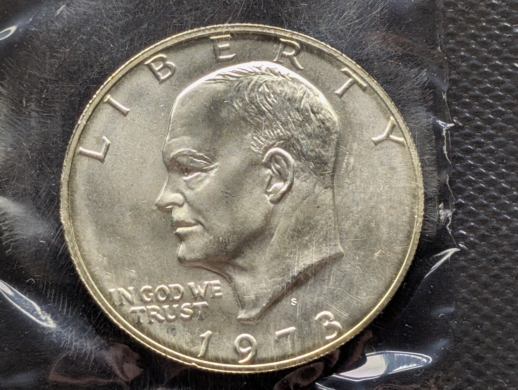 1973-S Eisenhower 40% Silver Uncirculated Blue Pack Dollar