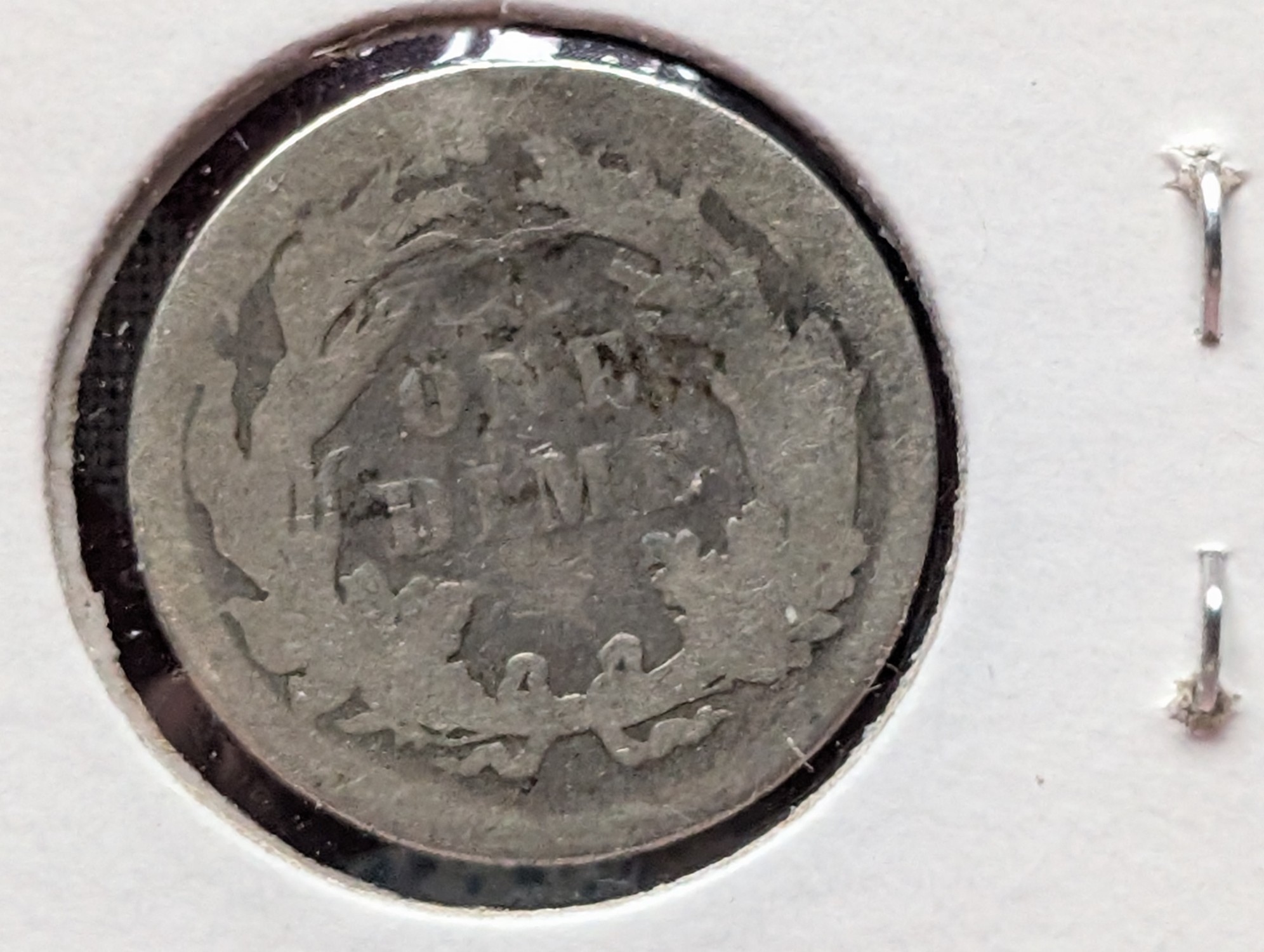 1886 Seated Liberty 90% Silver Dime - VG