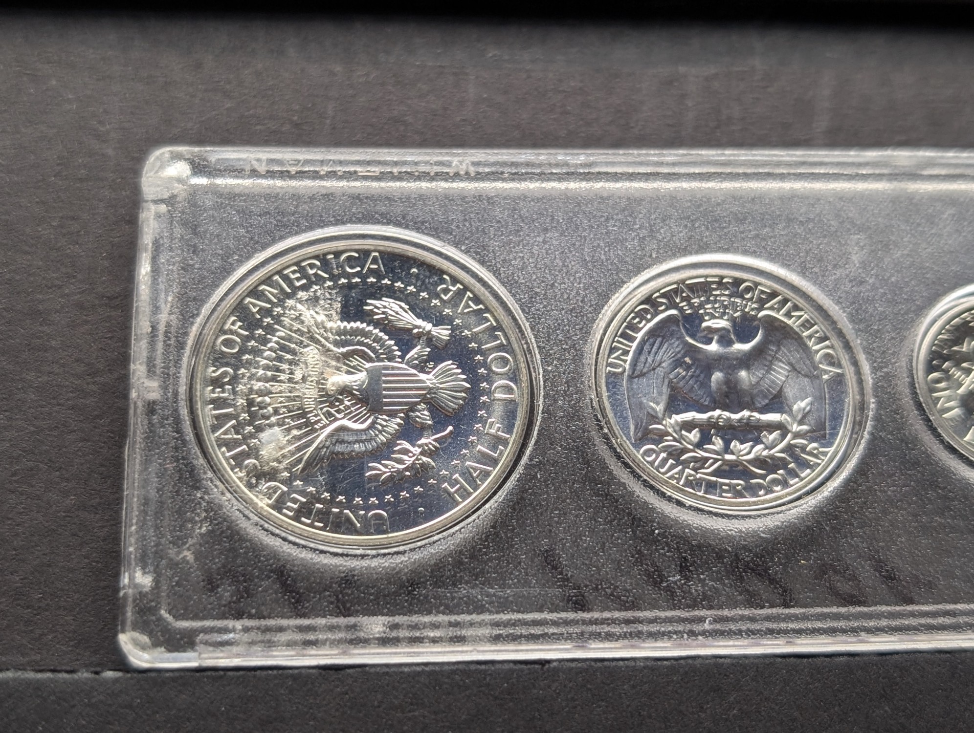 1964 United States Proof Set in Whitman Plastic Sleeve - Includes (3) 90% Silver Coins