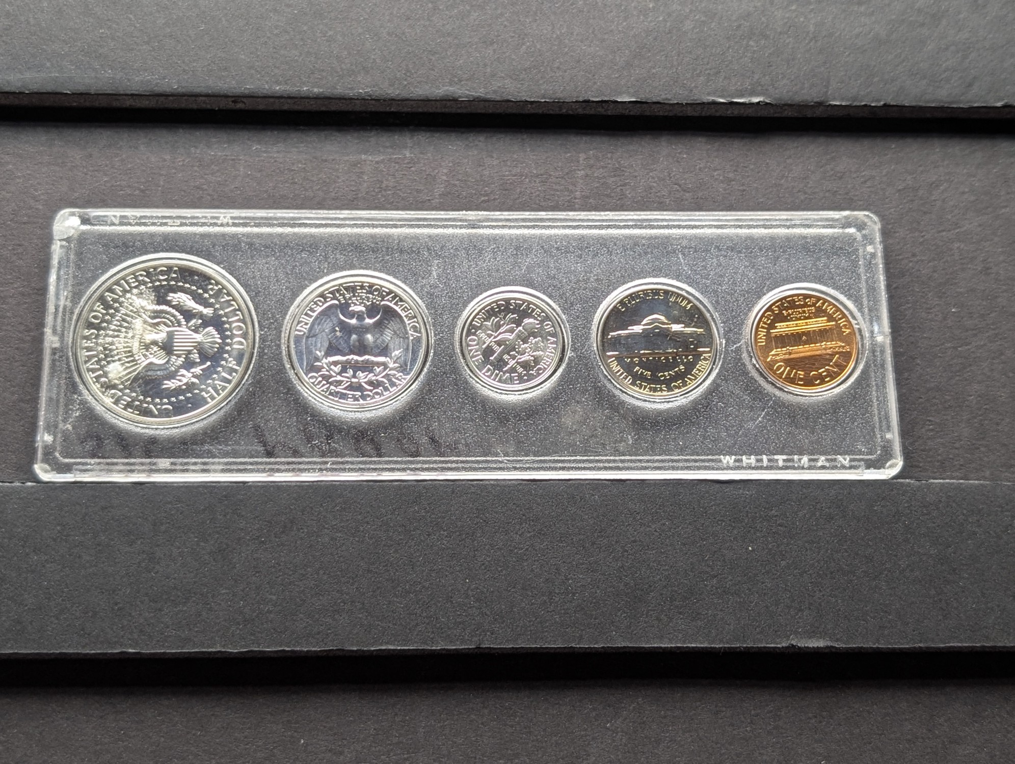 1964 United States Proof Set in Whitman Plastic Sleeve - Includes (3) 90% Silver Coins