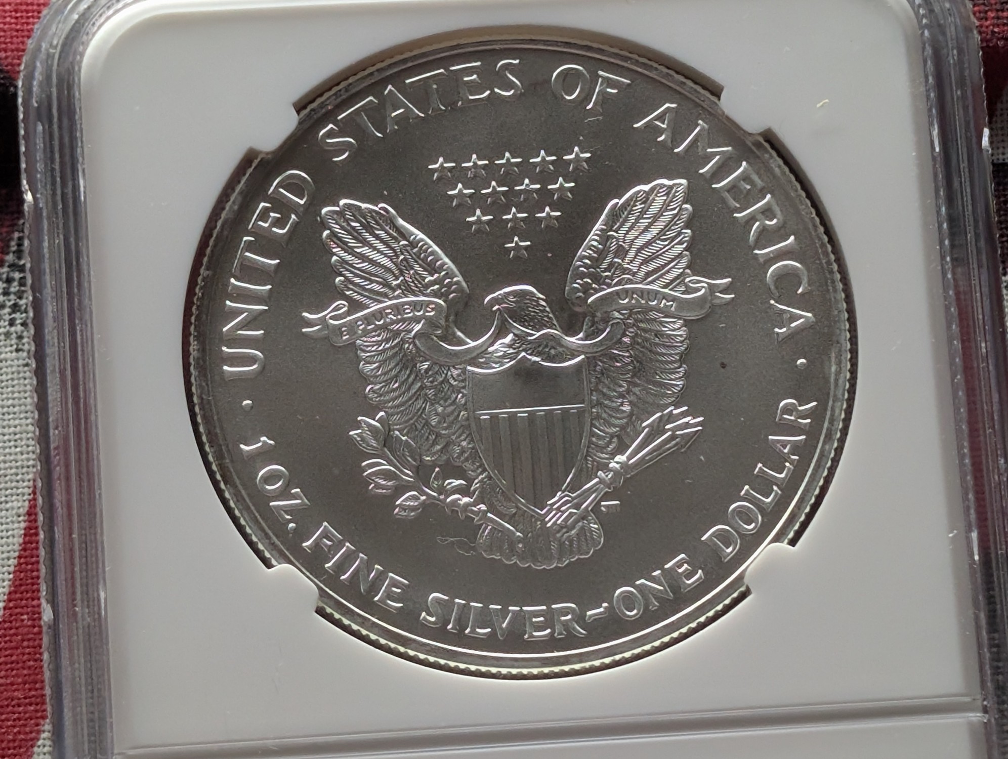 2005 American Silver Eagle 1 Troy Oz. .999 Fine Silver NGC MS69