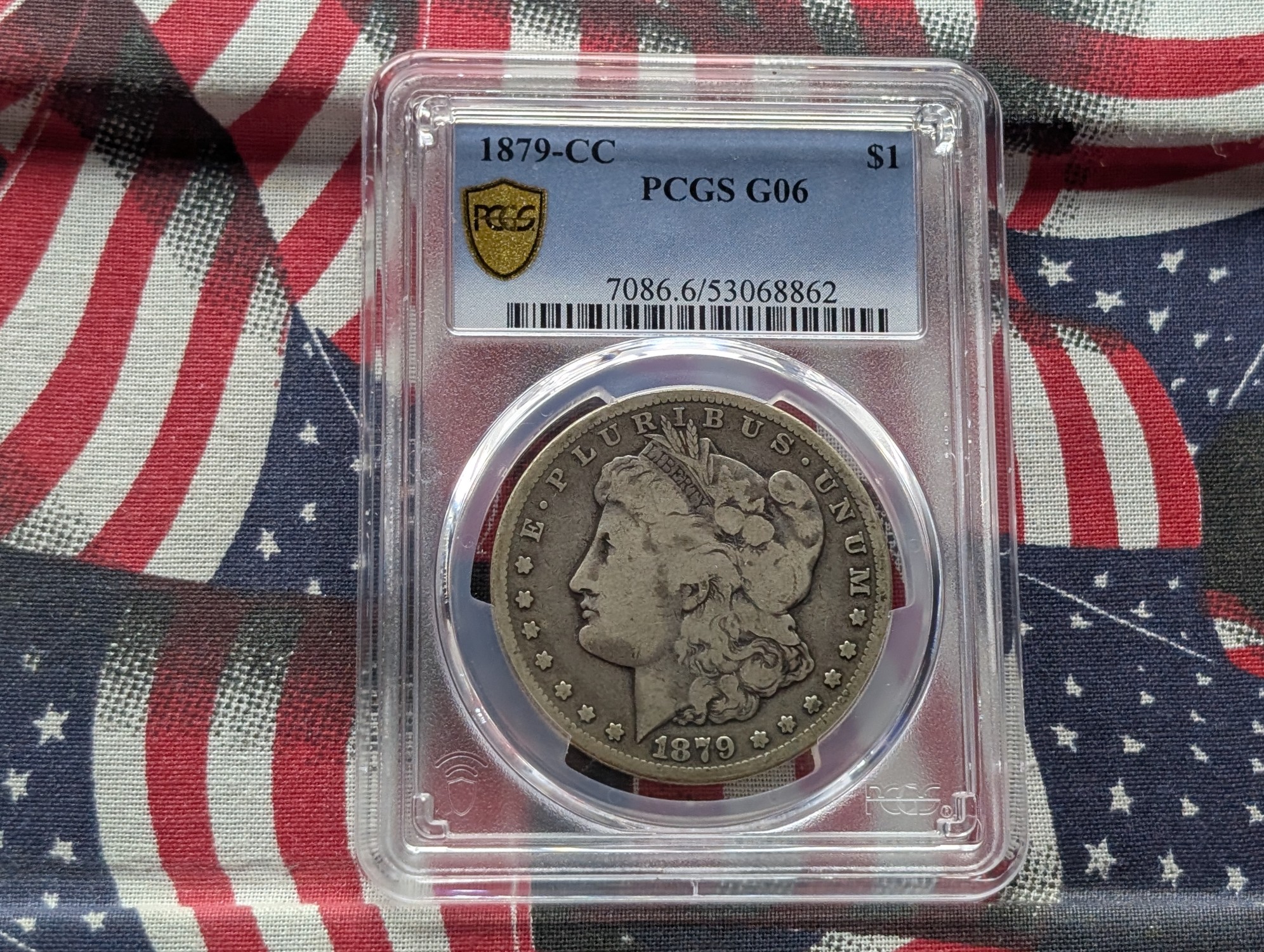 1879-CC Morgan 90% Silver Dollar PCGS G06 - Key Date
