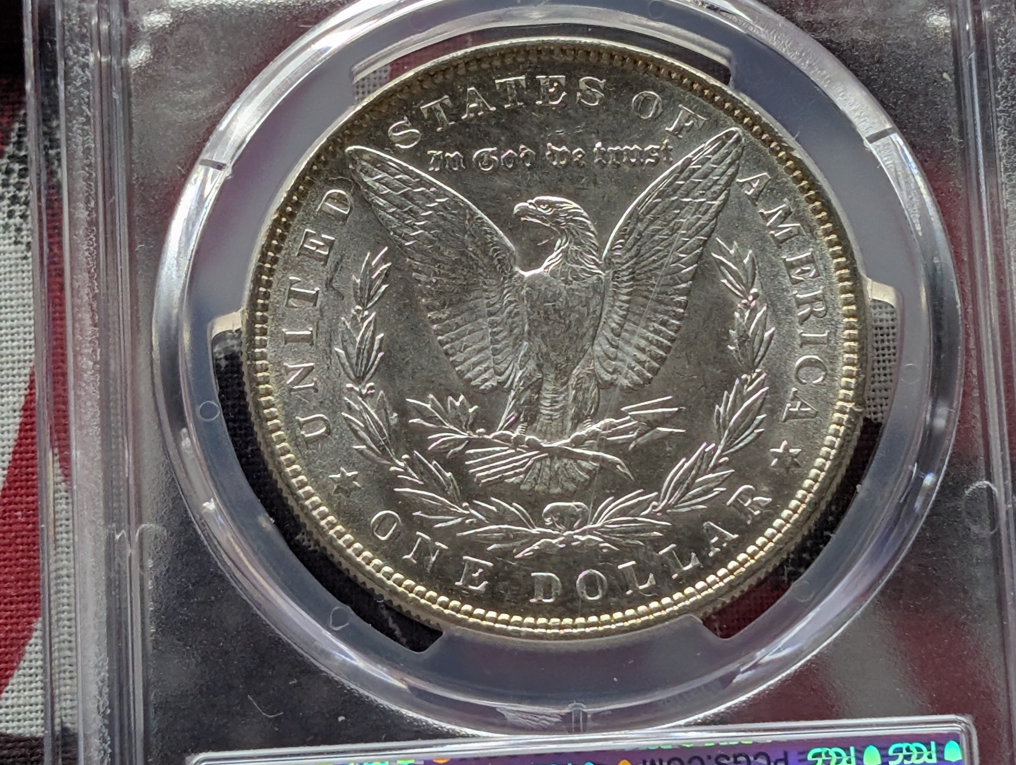 1887 Morgan 90% Silver Dollar PCGS MS63