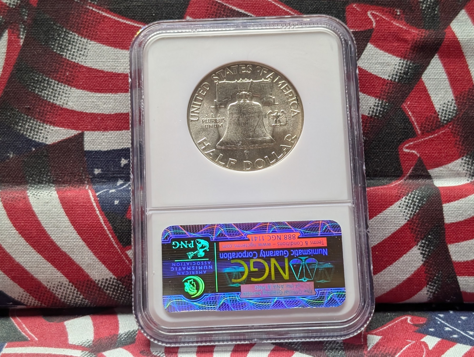 1948 Franklin 90% Silver Half Dollar NGC MS64 FBL - First Year