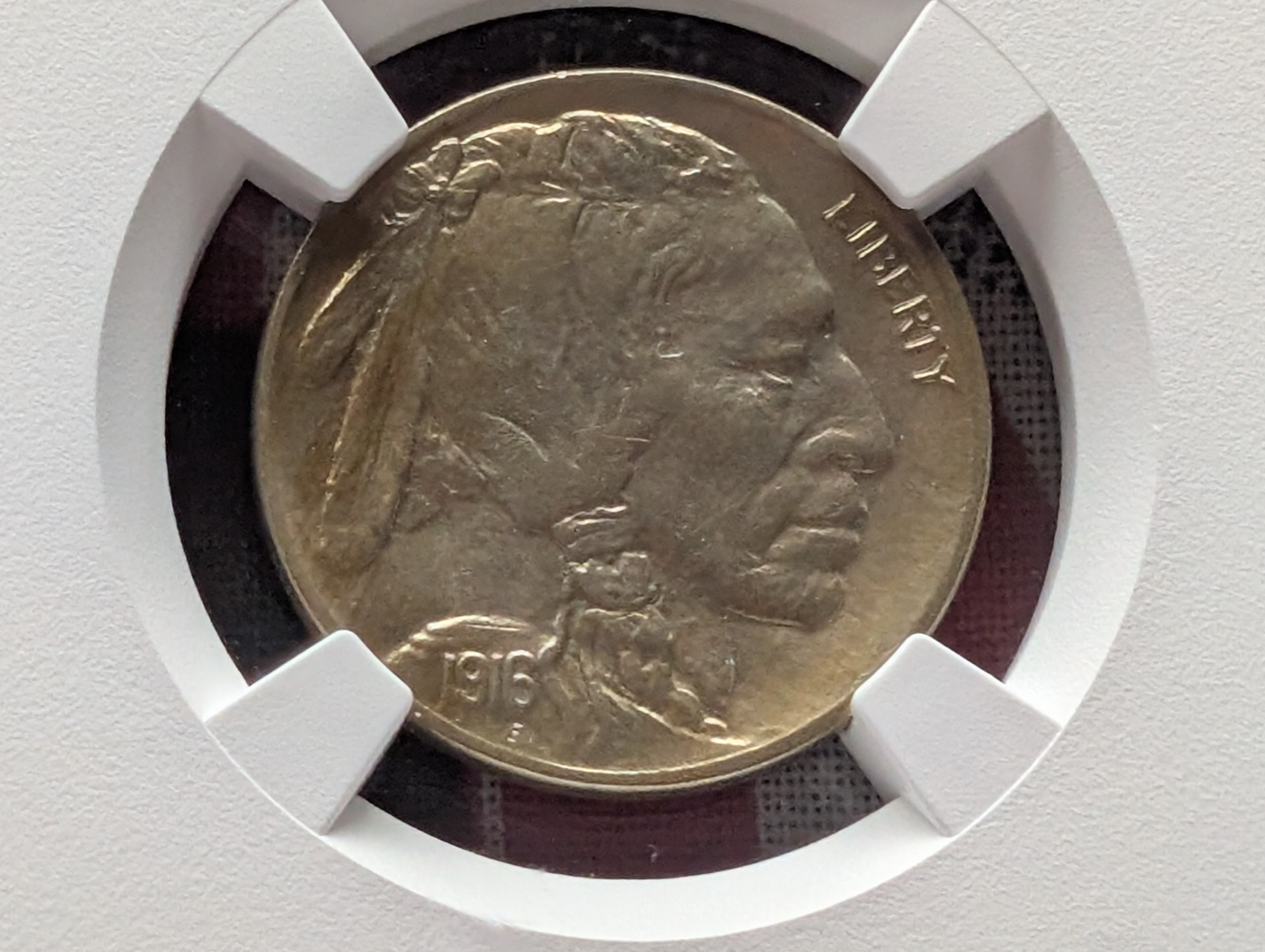 1916 Indian Head Buffalo Nickel NGC AU58