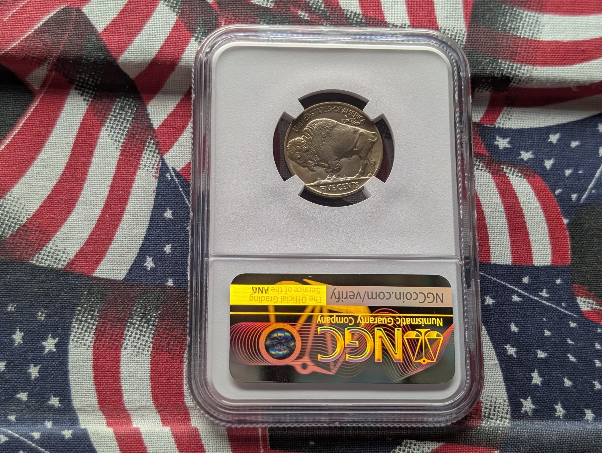1916 Indian Head Buffalo Nickel NGC AU58