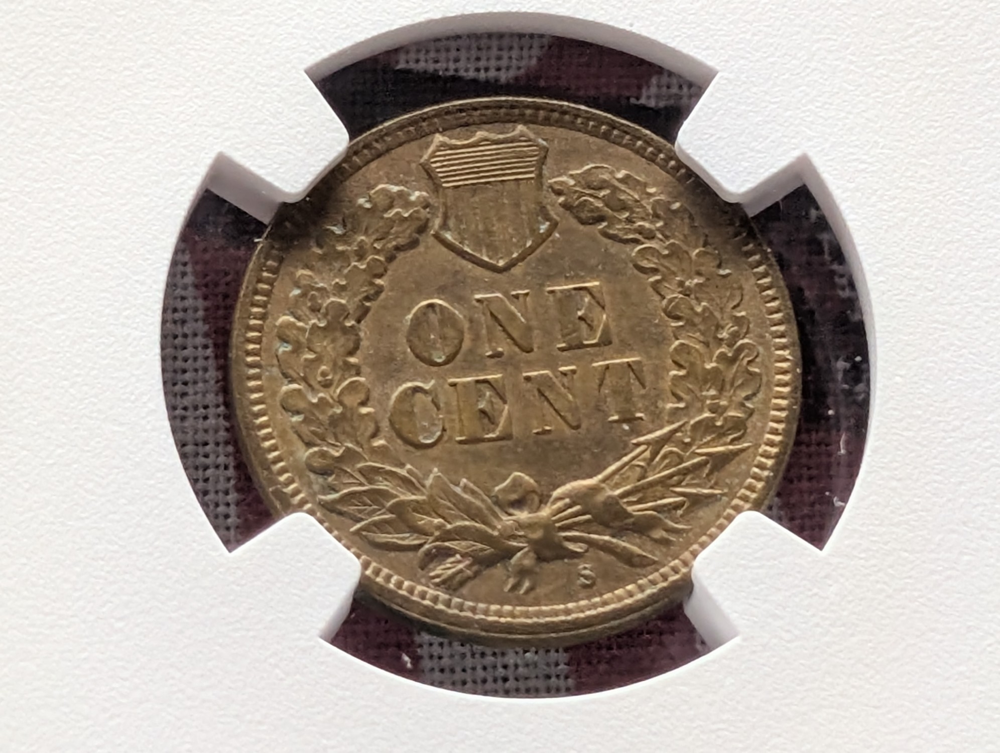 1908-S Indian Head Cent NGC AU Details (Environmental) - Key Date