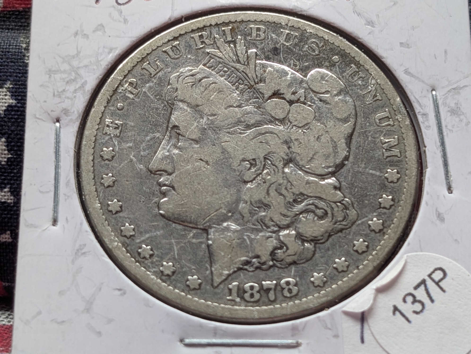 1878-CC Morgan 90% Silver Dollar - VG