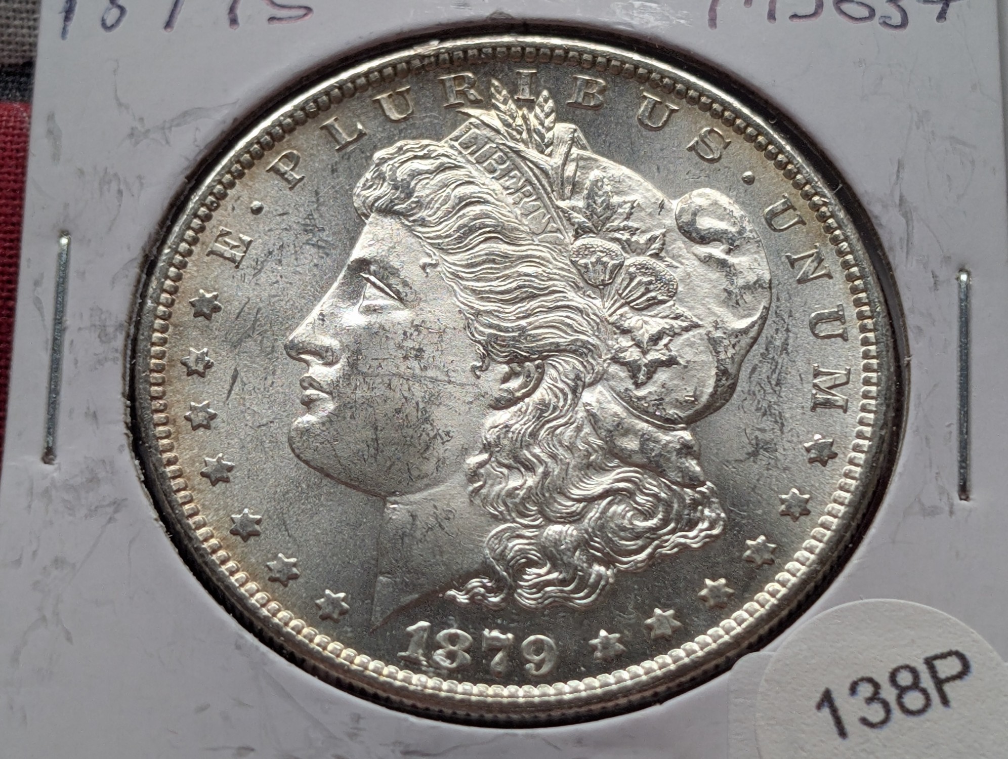 1879-S Morgan 90% Silver Dollar - MS+, High Value