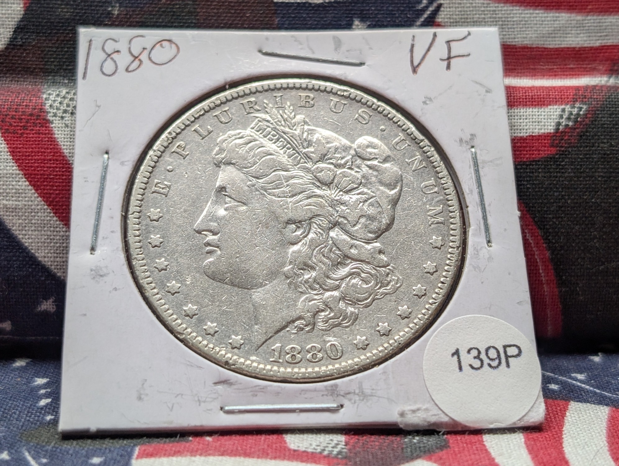 1880 Morgan 90% Silver Dollar - VF