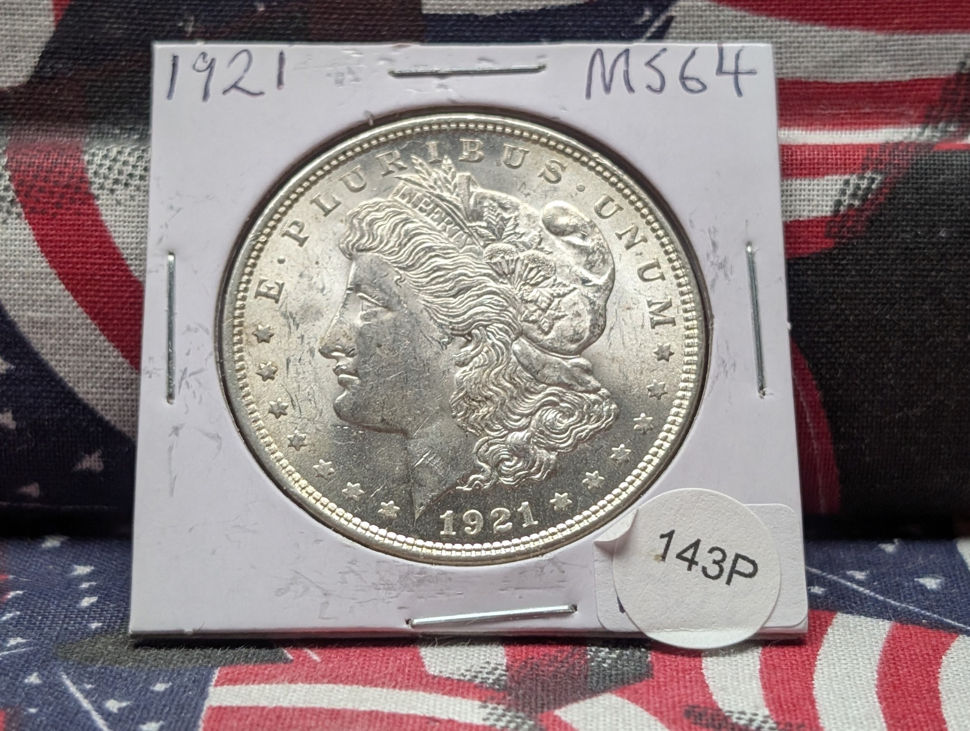 1921 Morgan 90% Silver Dollar - MS