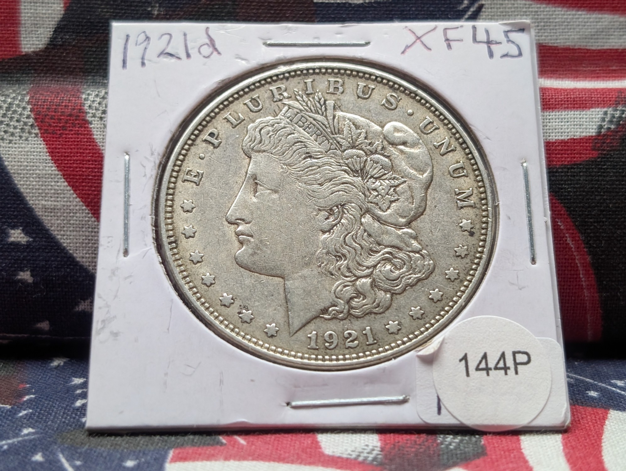1921-D Morgan 90% Silver Dollar - XF