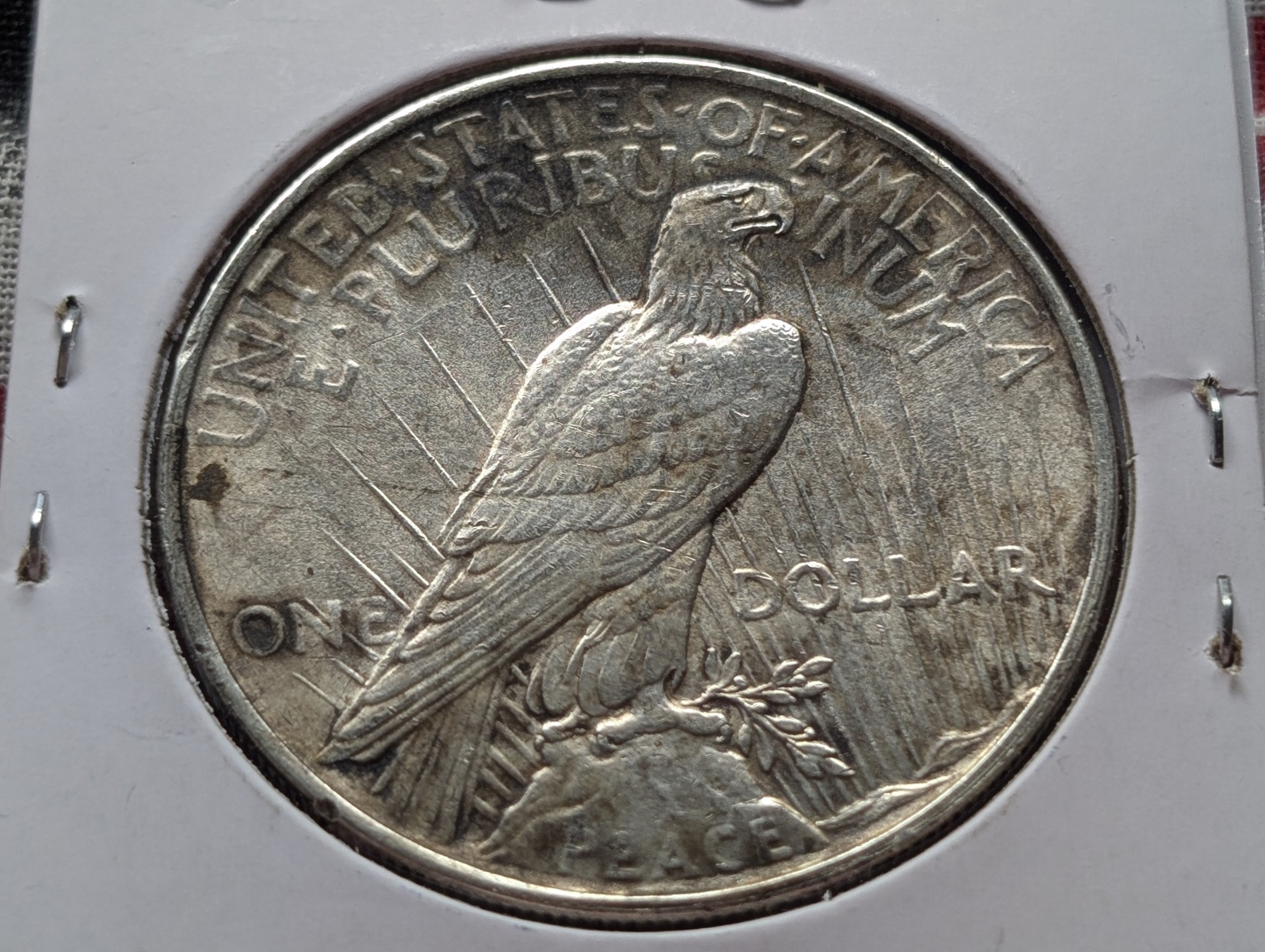 1924 Peace 90% Silver Dollar - AU