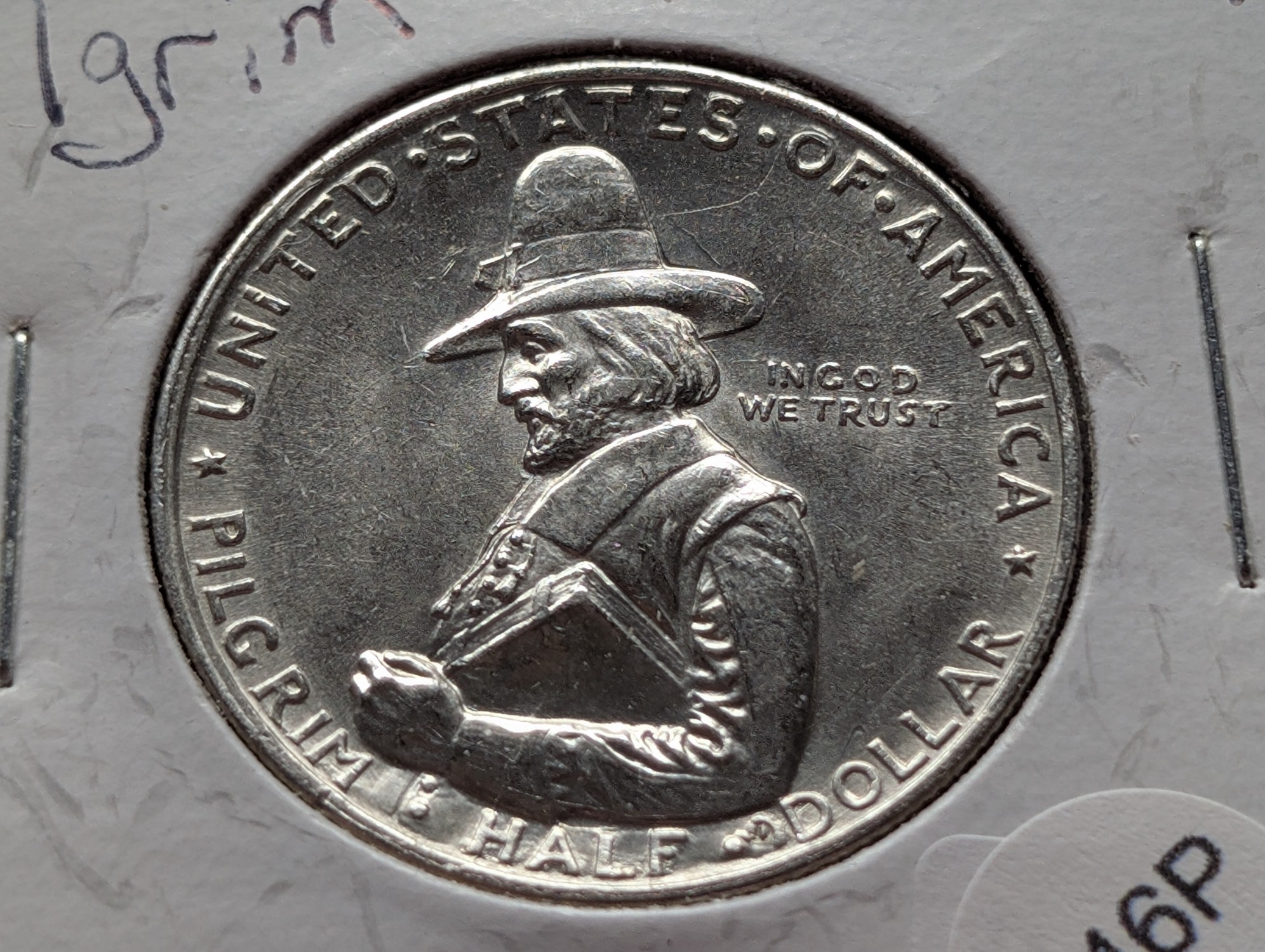 1920 Pilgrim Tercentenary Celebration Commemorative 90% Silver Half Dollar - BU