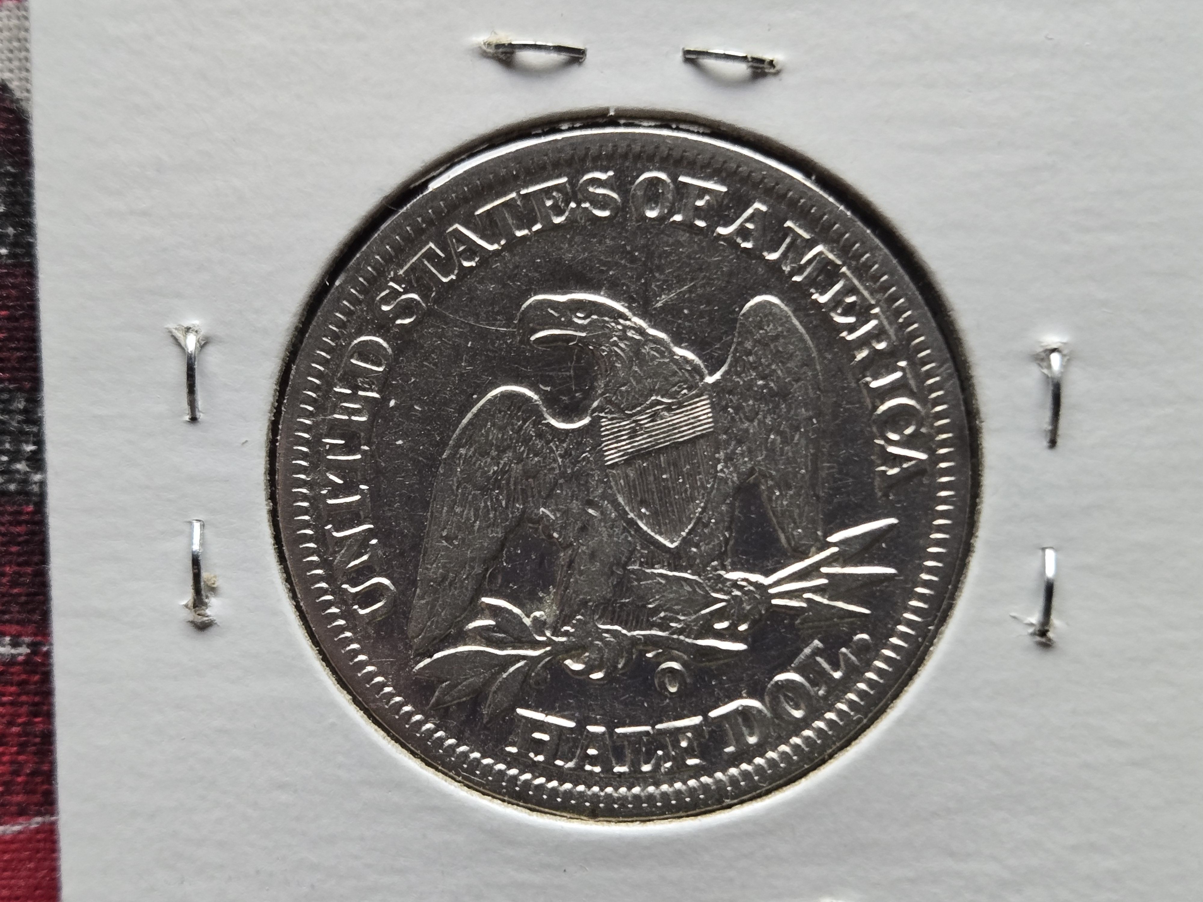 1848-O Seated Liberty 90% Silver Half Dollar - VF+