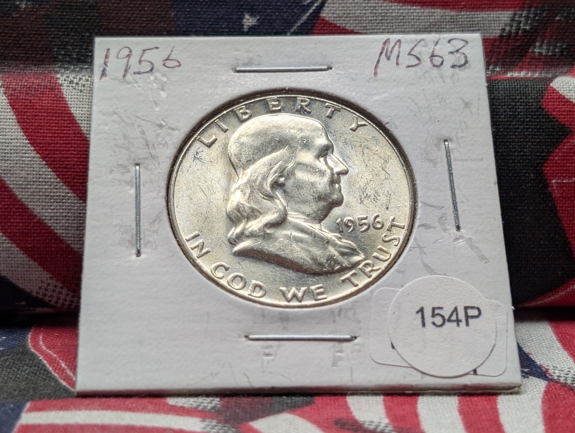 1956 Franklin 90% Silver Half Dollar - MS