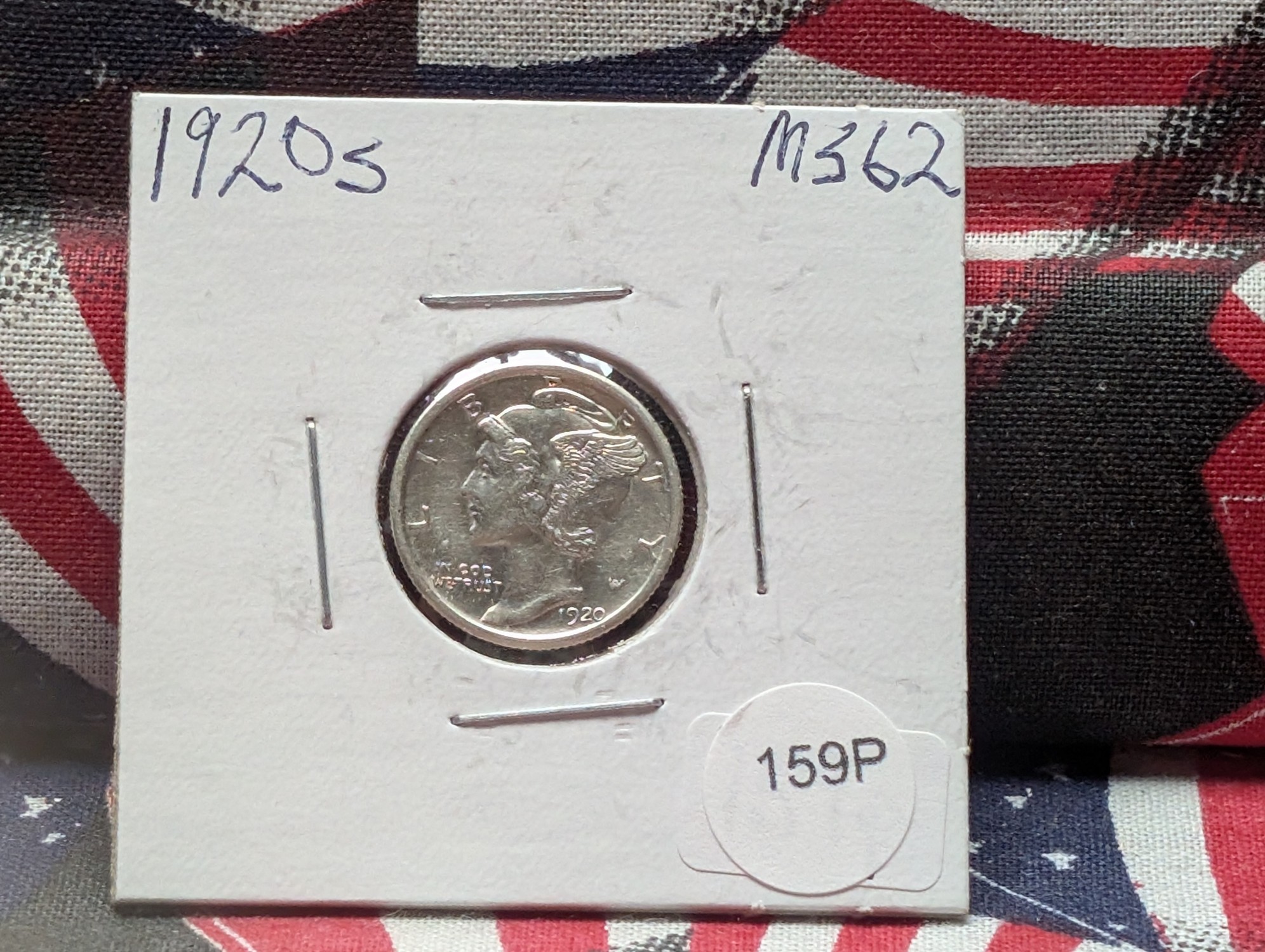 1920-S Mercury 90% Silver Dime - MS