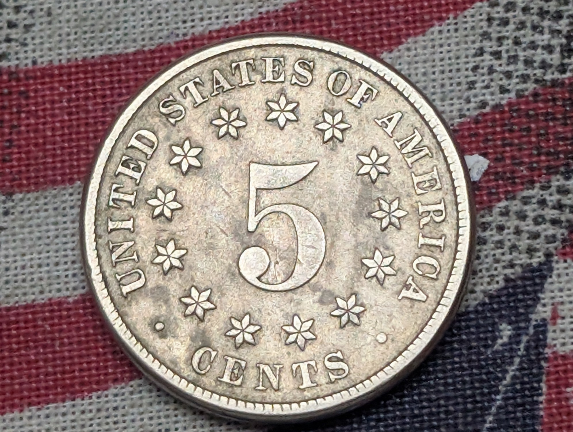 1882 Shield Nickel - XF