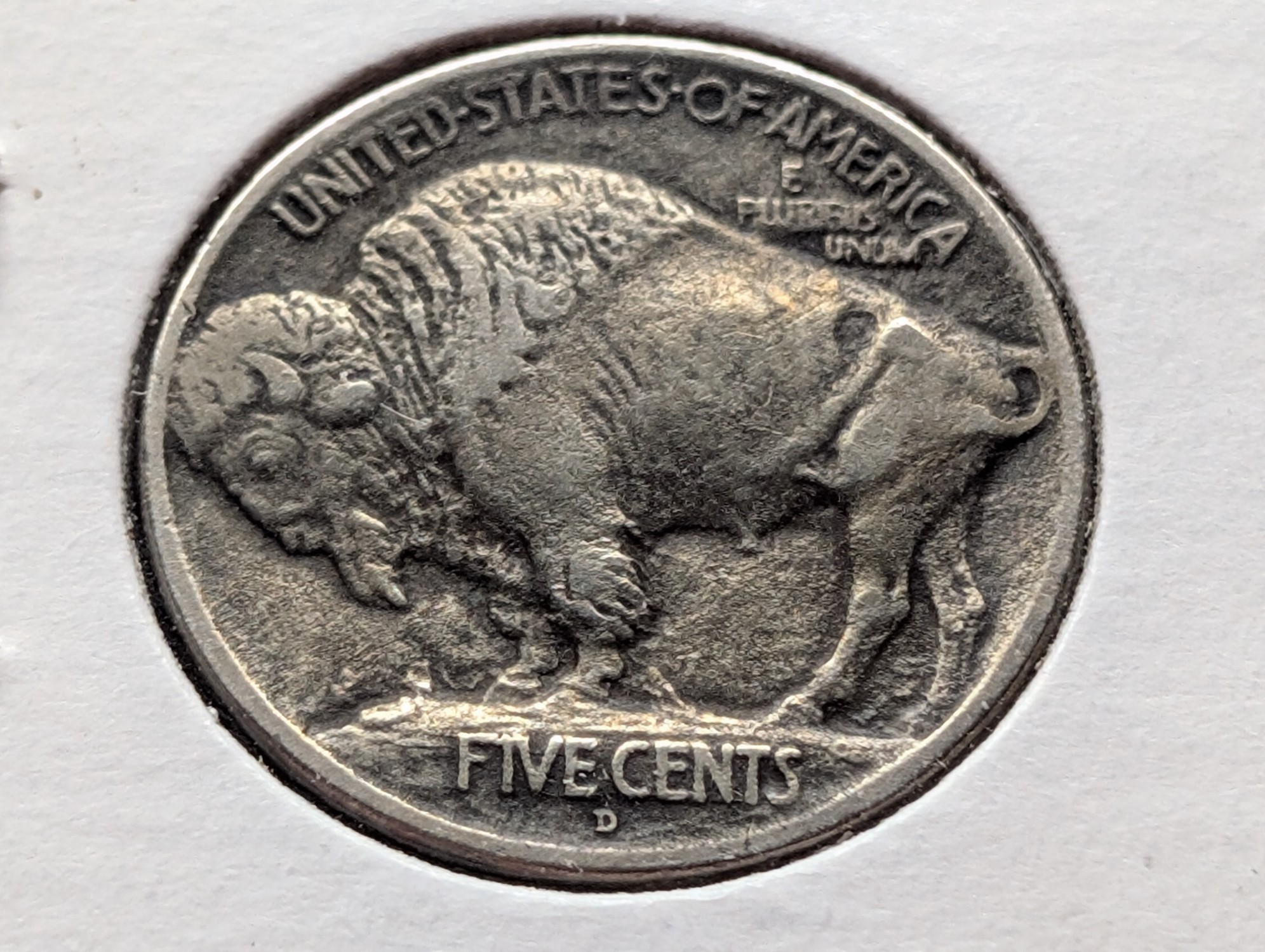 1913-D Type 1 Indian Head Buffalo Nickel - XF, Bold Date, Full Horn