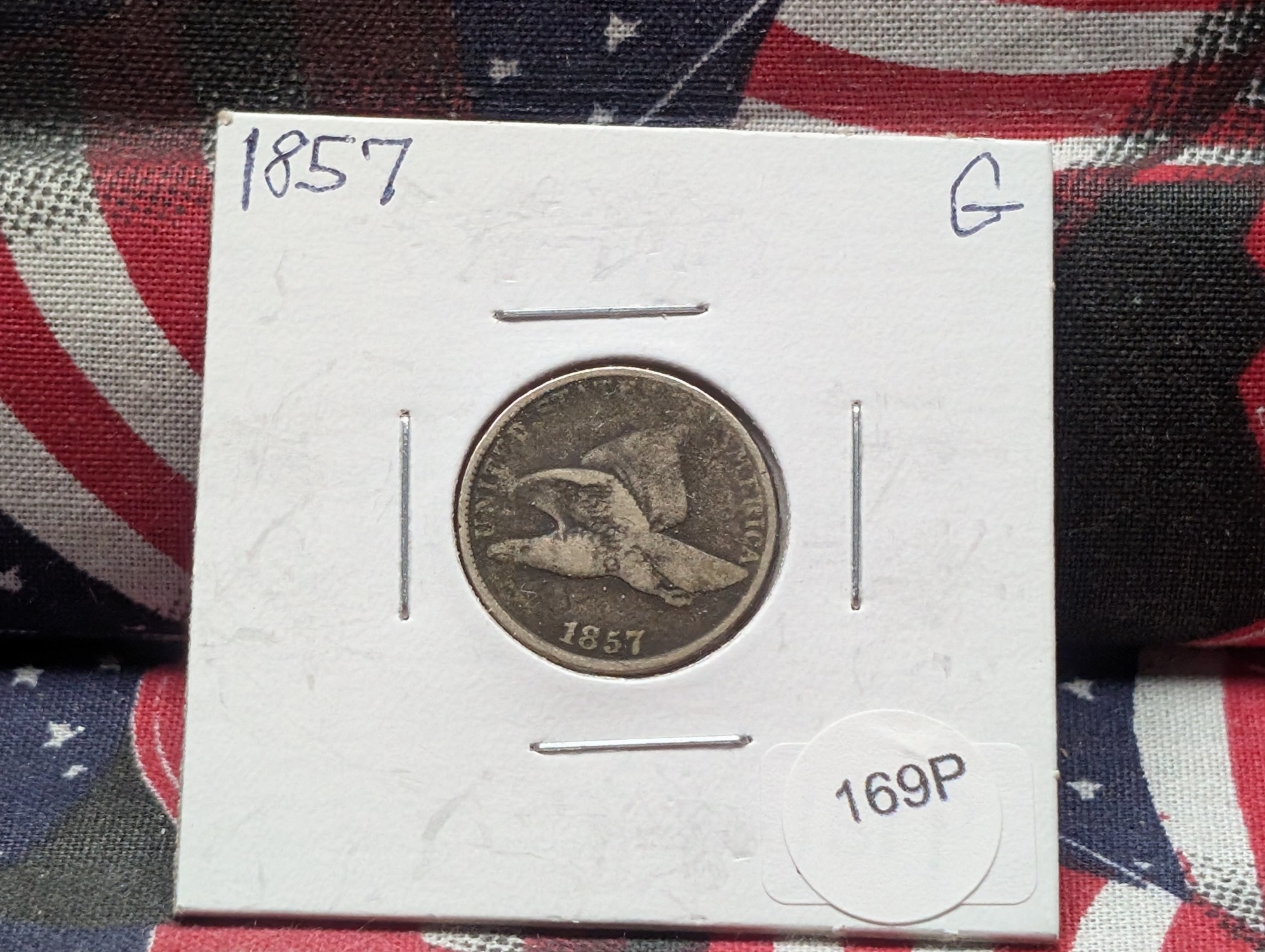 1857 Flying Eagle Cent - G