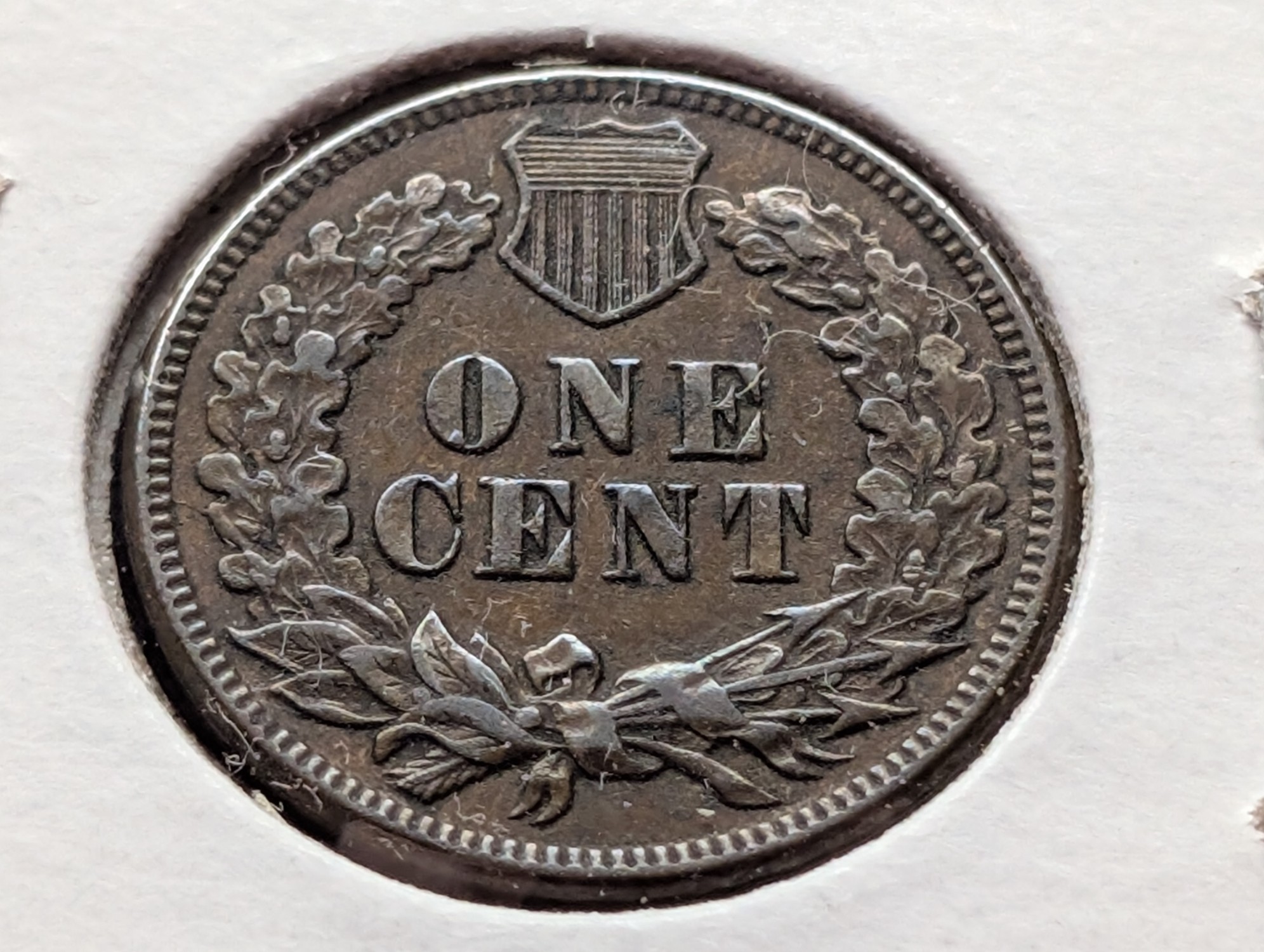 1874 Indian Head Cent - XF, Semi Key Date