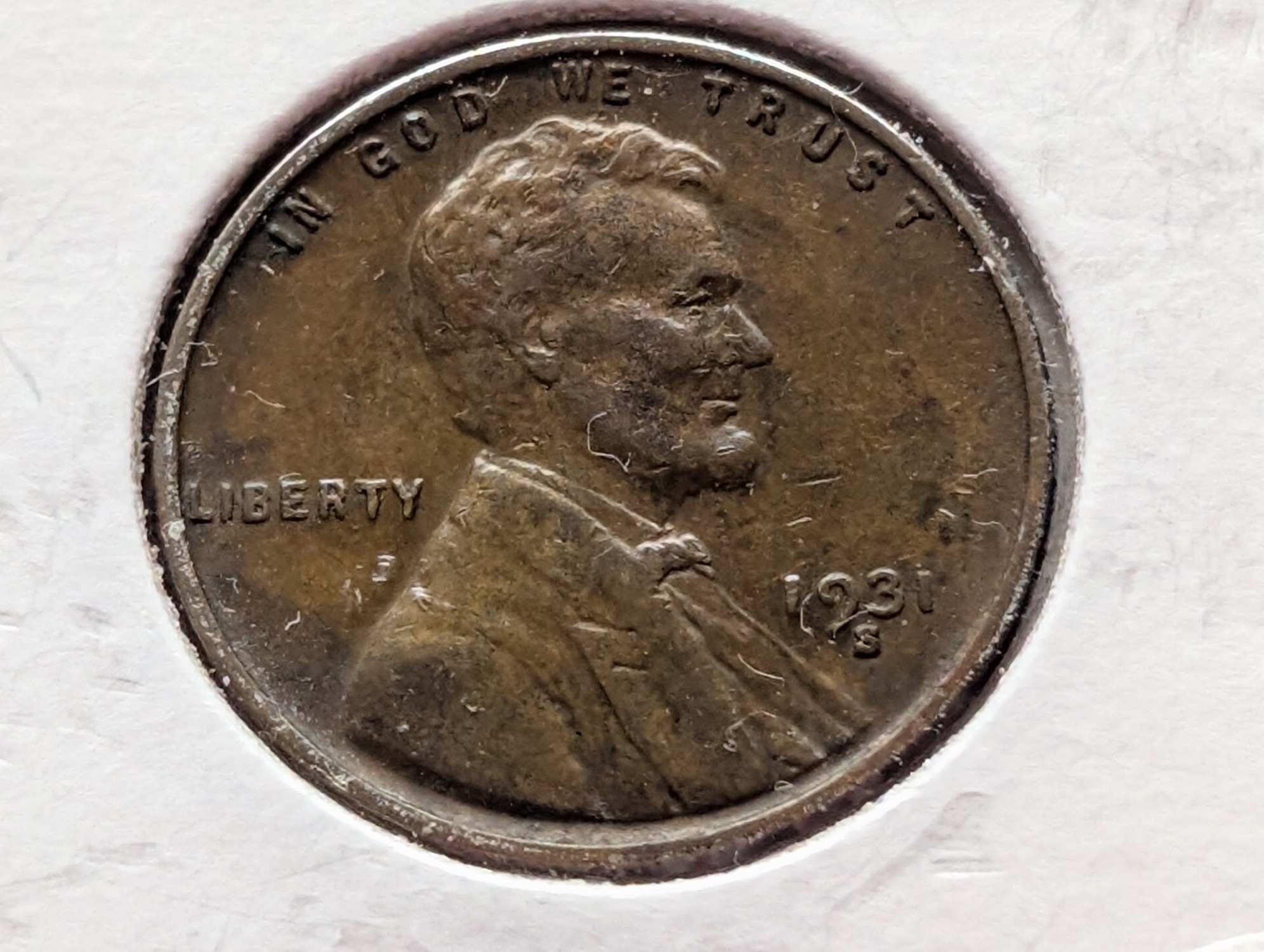 1931-S Lincoln Wheat Cent - XF, Key Date