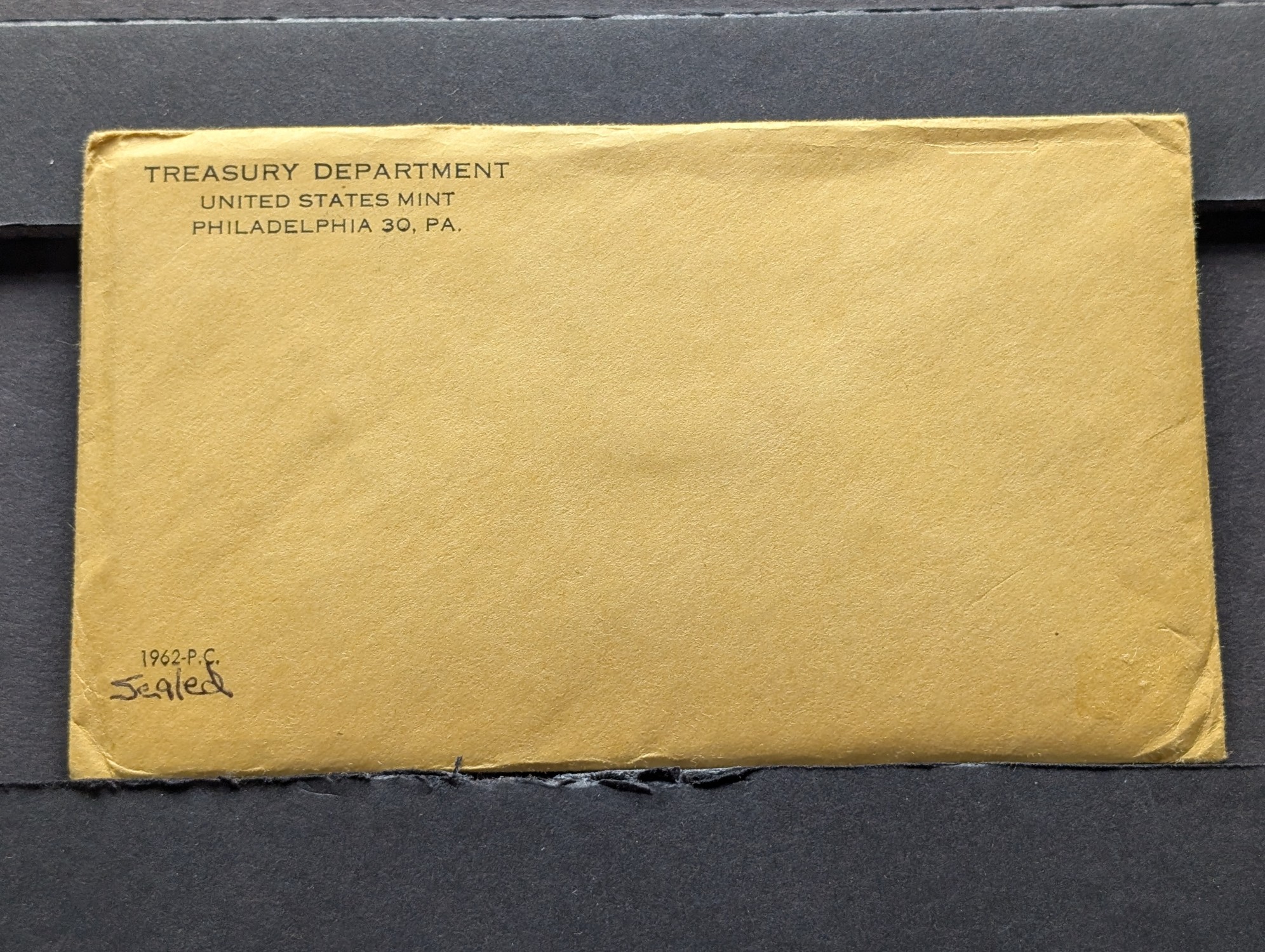 1962 U.S. Proof Set Sealed, Three 90% Silver Coins
