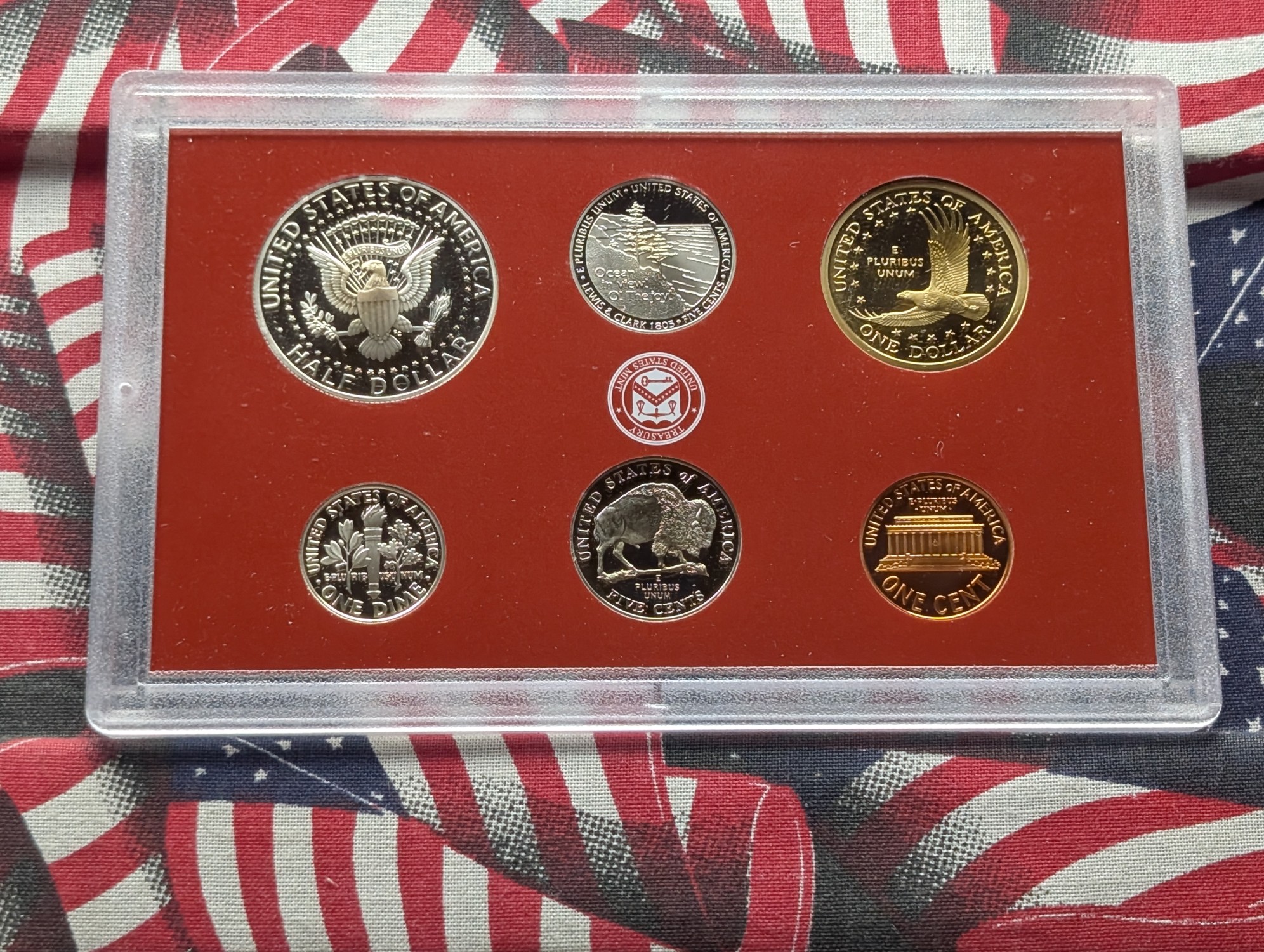 2005-S U.S. Mint Silver Proof Set with State Quarters In OGP W/ COA - Includes (7) 90% Silver Coins