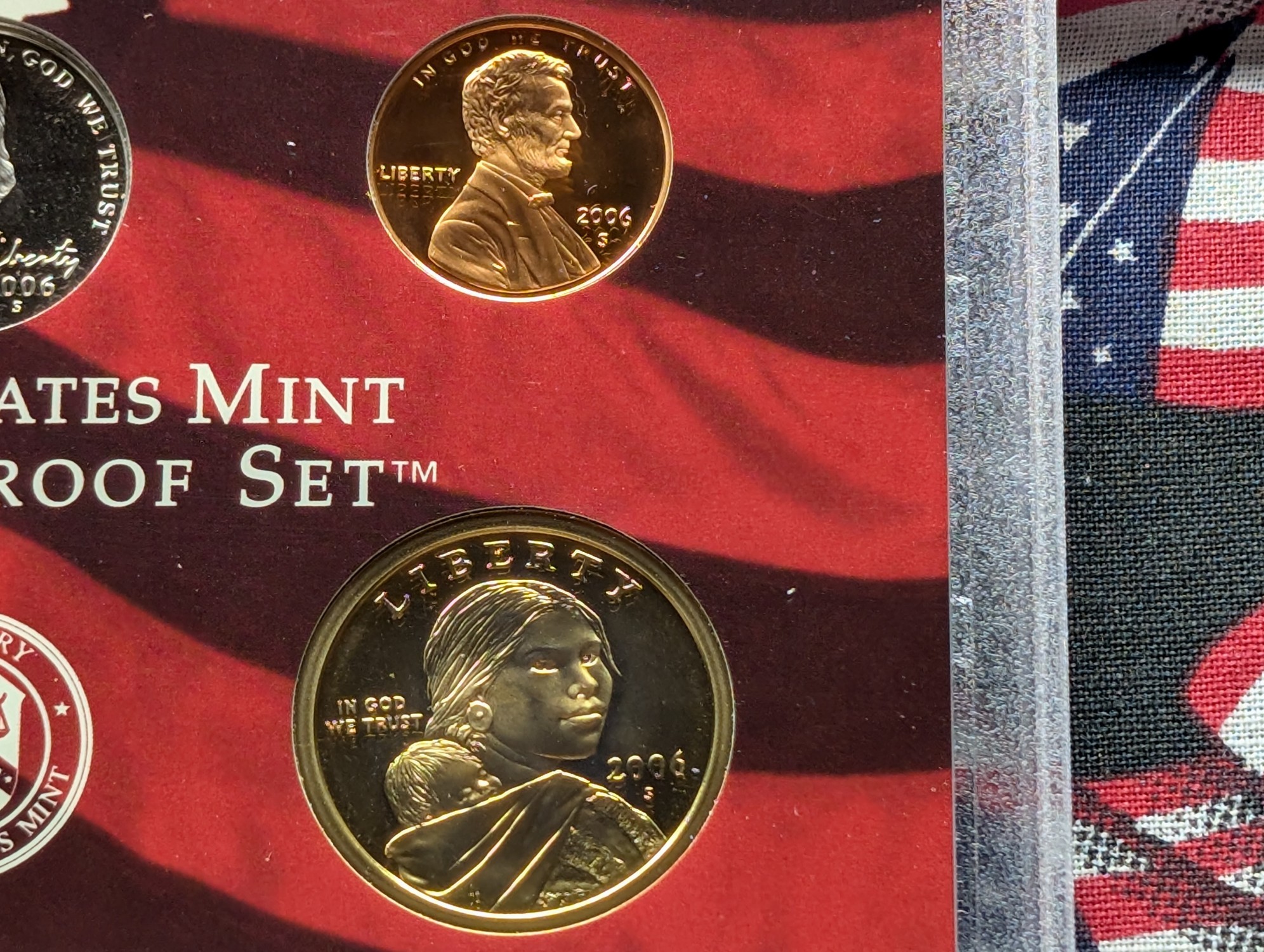 2006-S U.S. Mint Silver Proof Set with State Quarters In OGP W/ COA - Includes (7) 90% Silver Coins