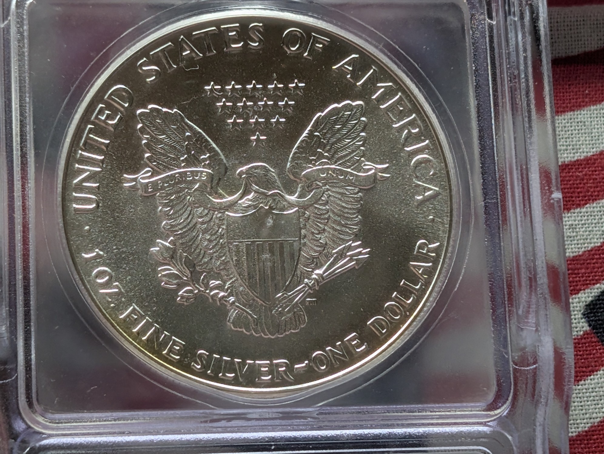 1986 American Silver Eagle 1 Troy Oz. .999 Fine Silver ICG MS69 - First Year Issue