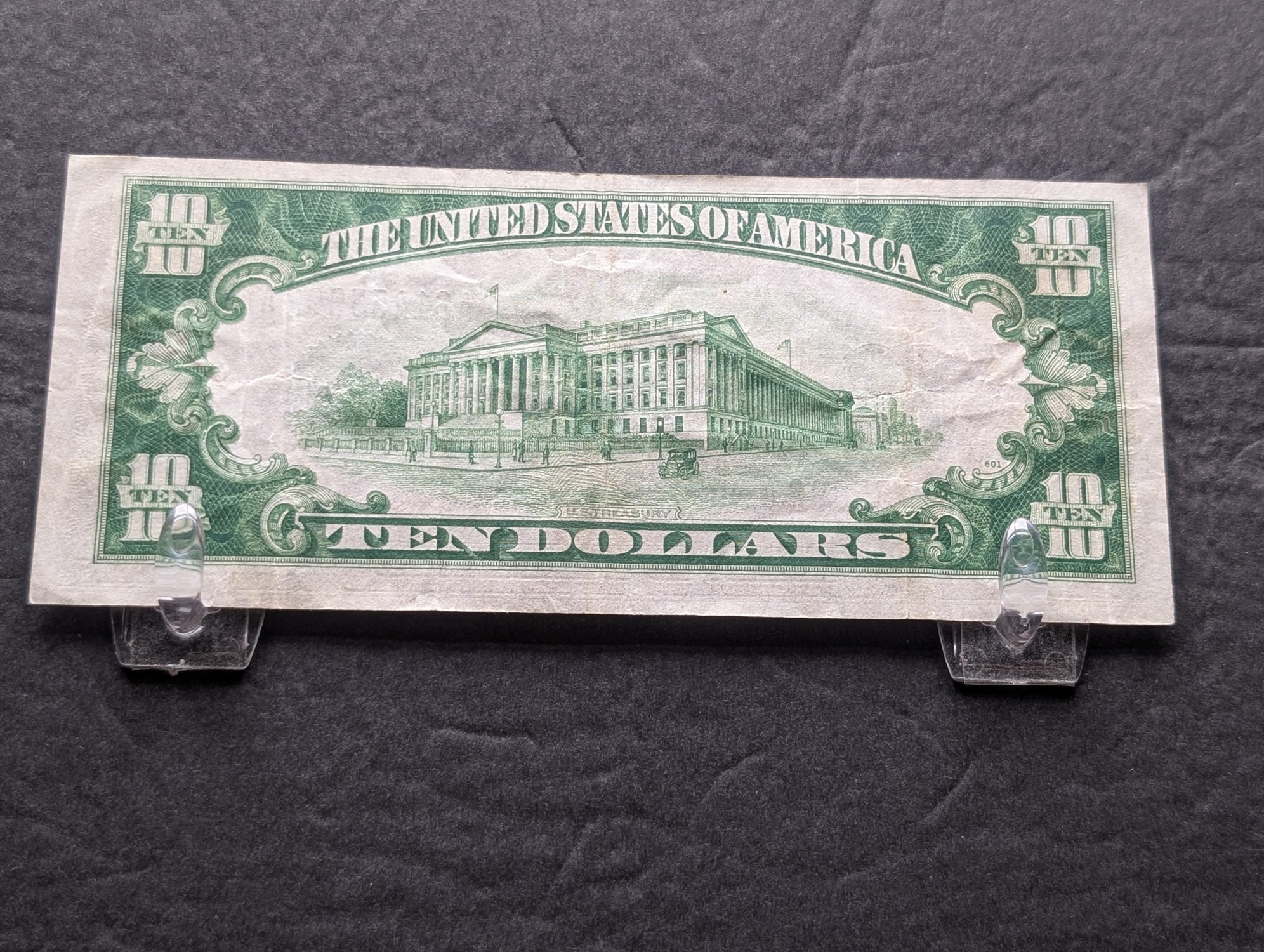 1934 Series $10 Silver Certificate - Better Than Average Note