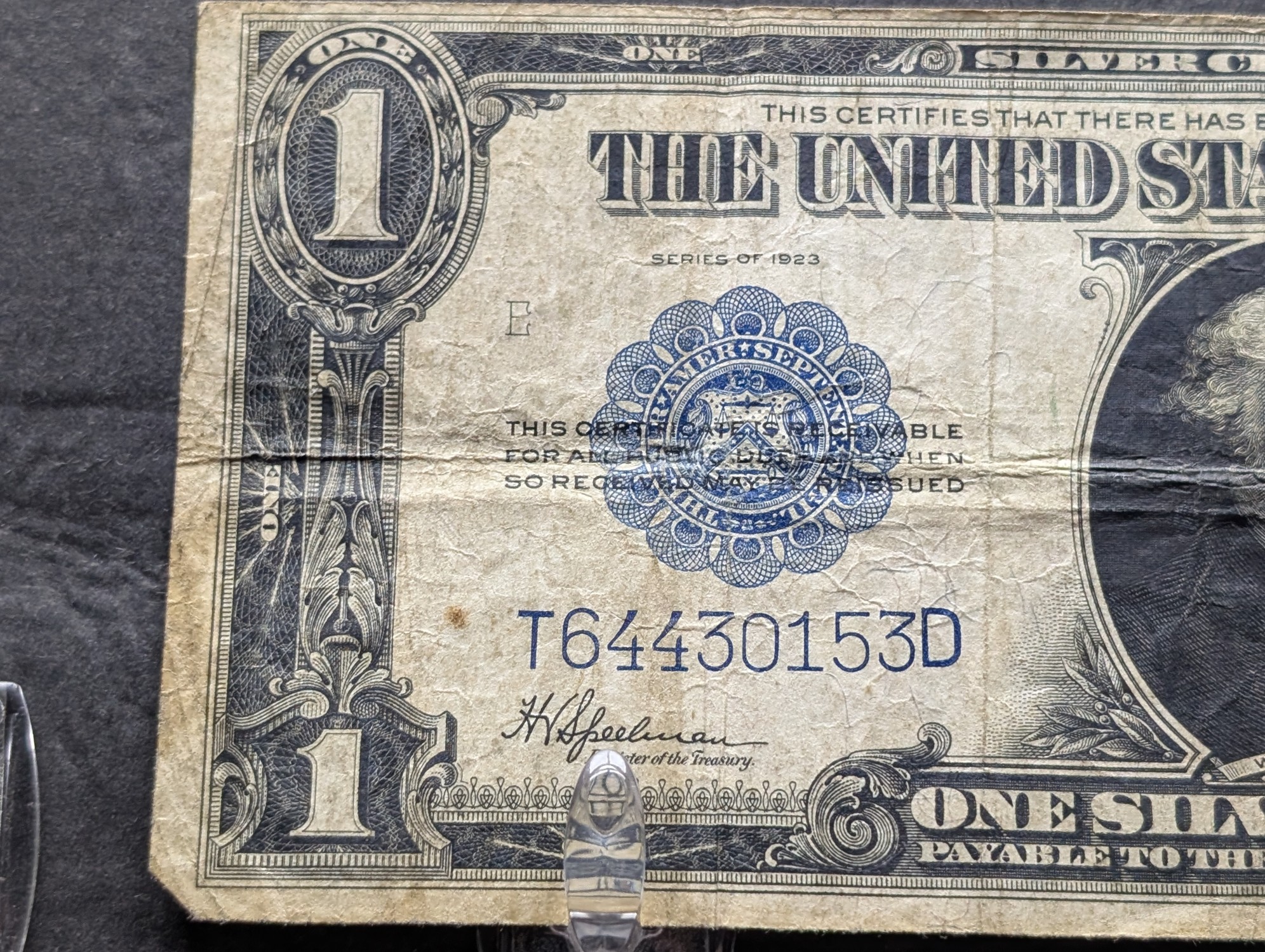 1923 Series $1 Horse Blanket Silver Certificate