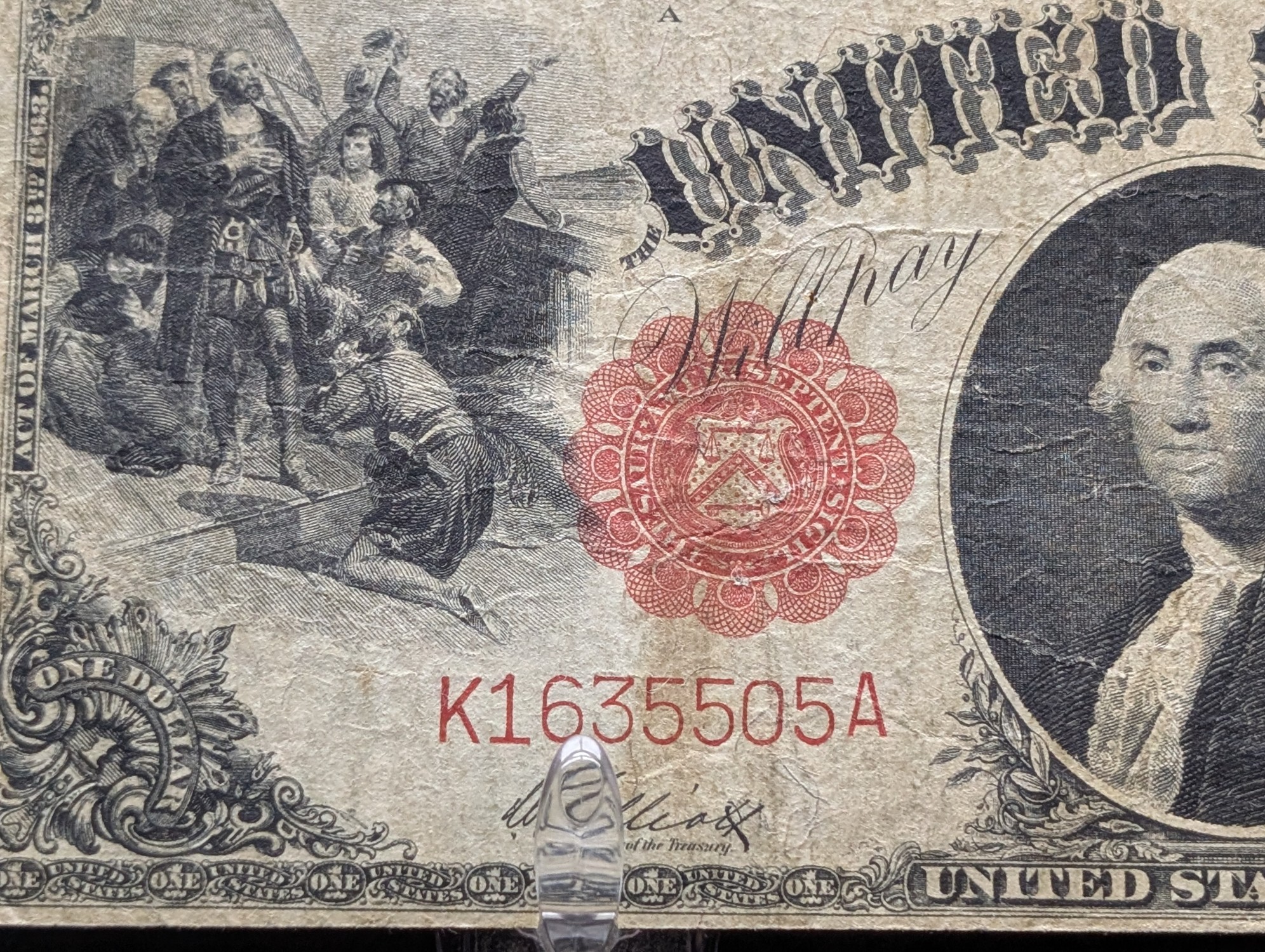 1917 Series $1 United States Red Seal Note