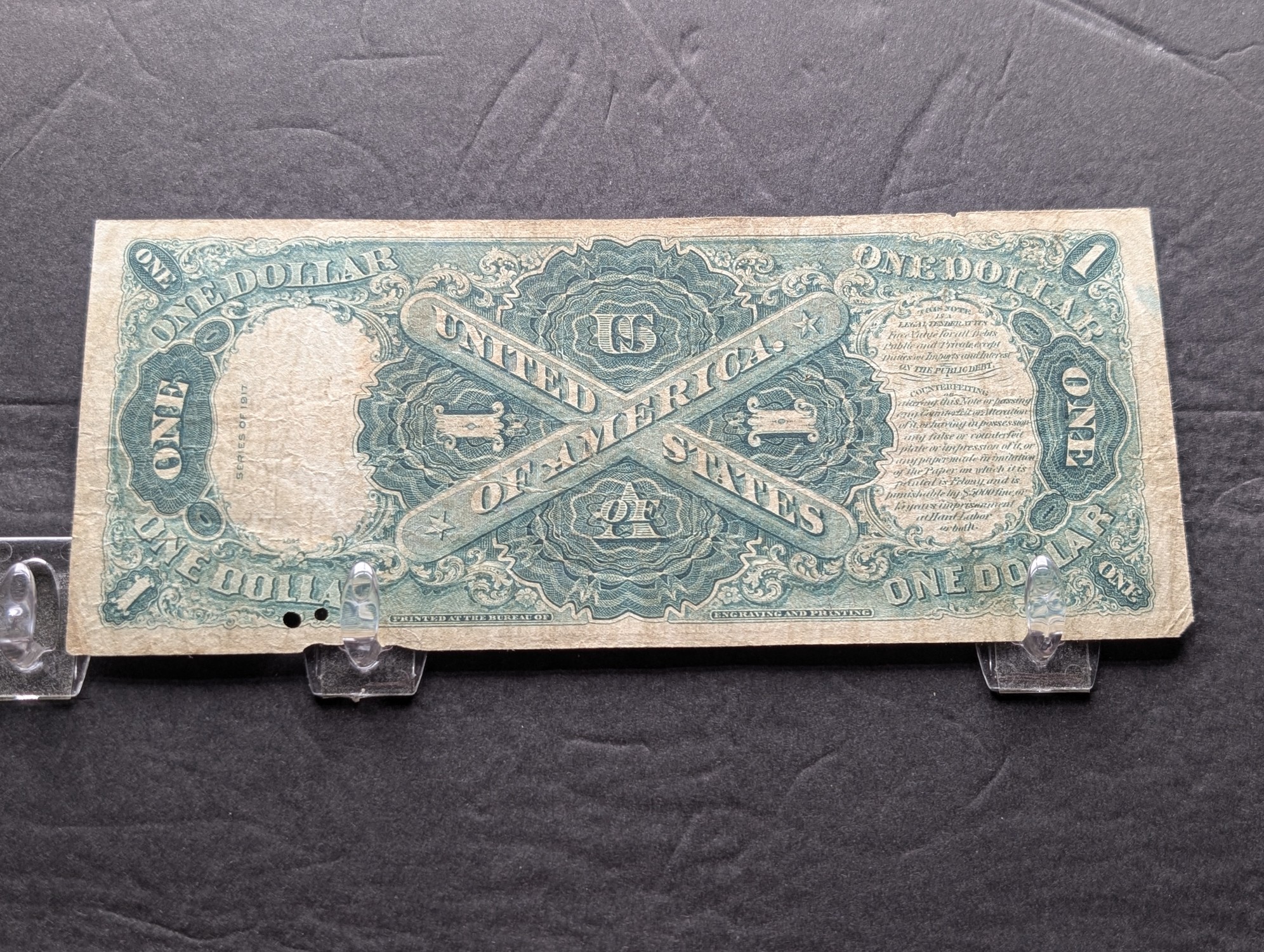 1917 Series $1 United States Red Seal Note