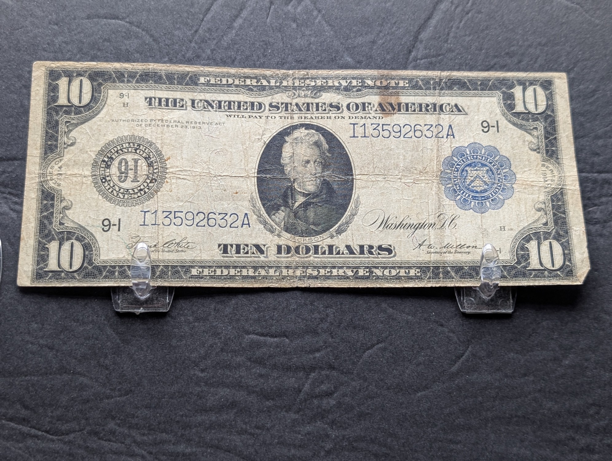 1914 Series United States $10 Federal Reserve Note