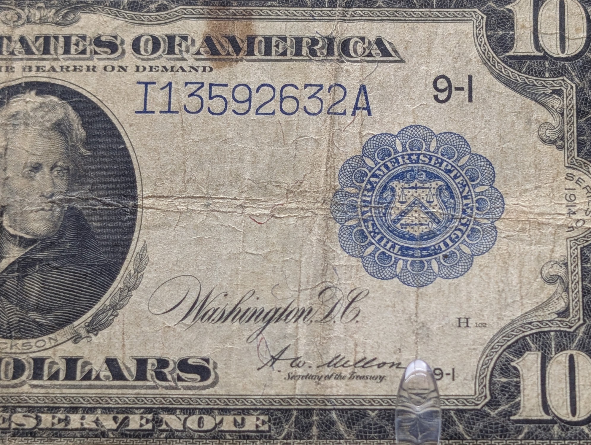 1914 Series United States $10 Federal Reserve Note